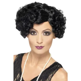 1920s Black Flirty Flapper Wig