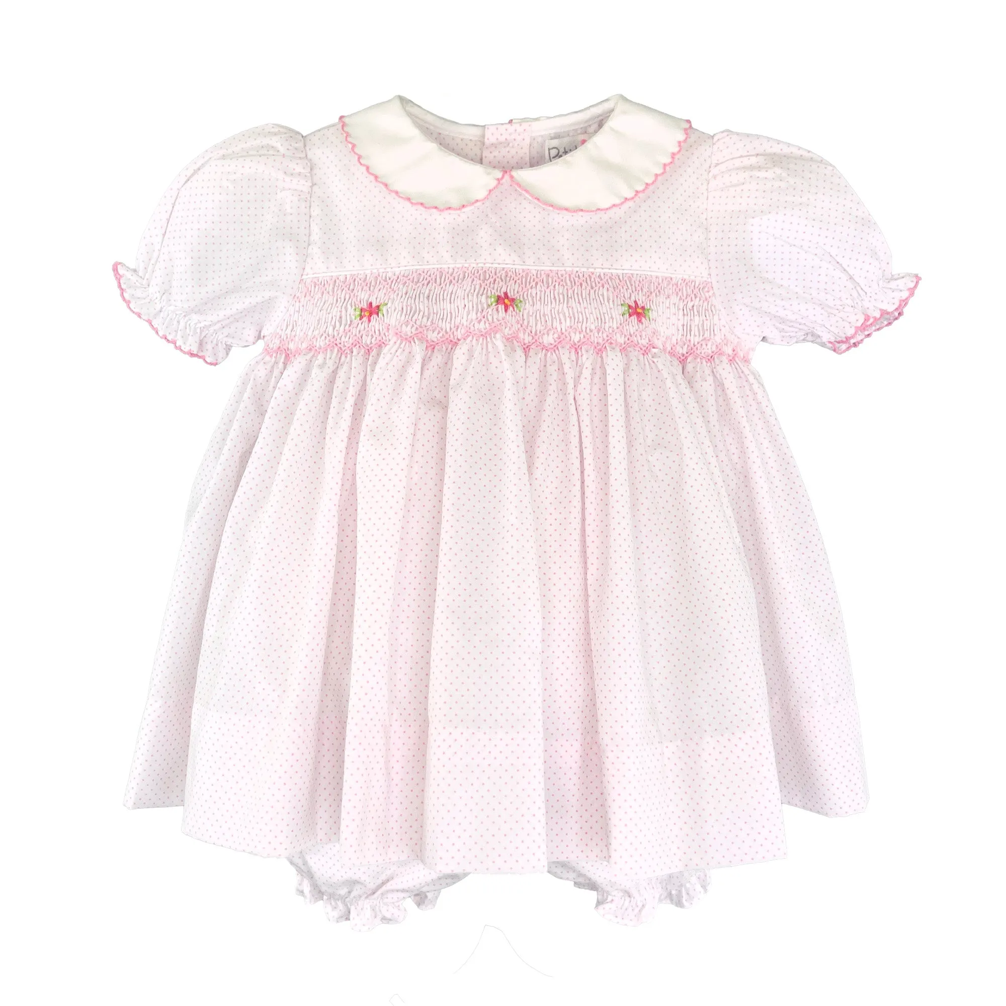 2 Piece Dot Dress w/Bloomers