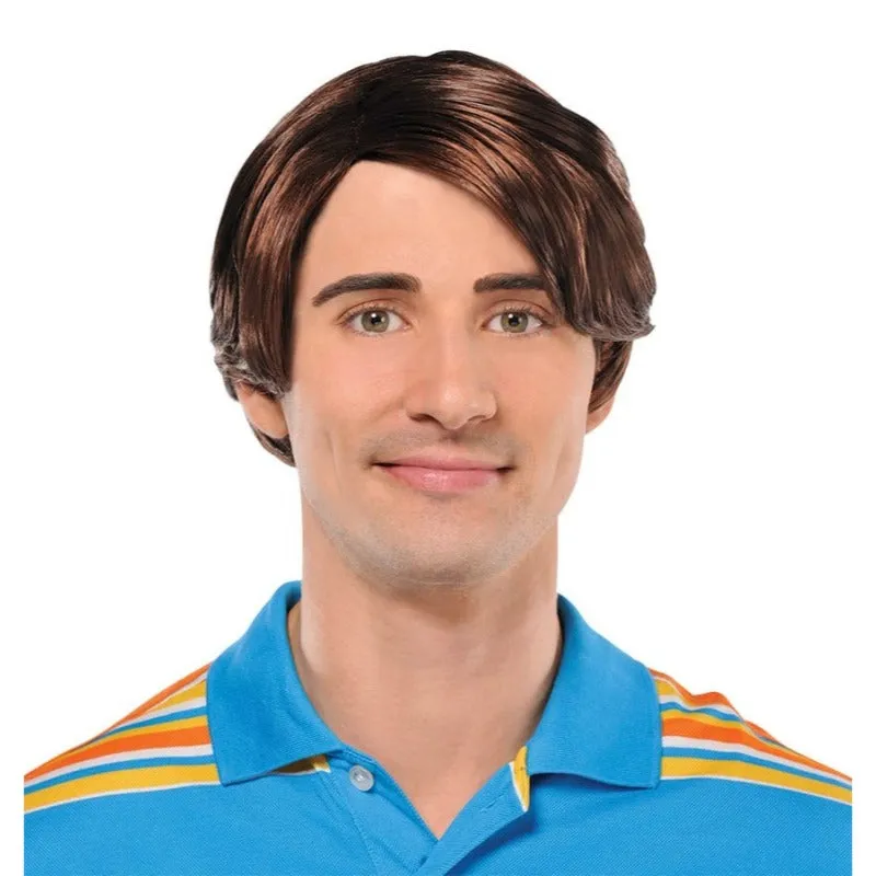 70's Disco Dude Brown Wig