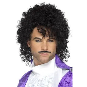 80s Purple Musician Kit-Wig & Tash
