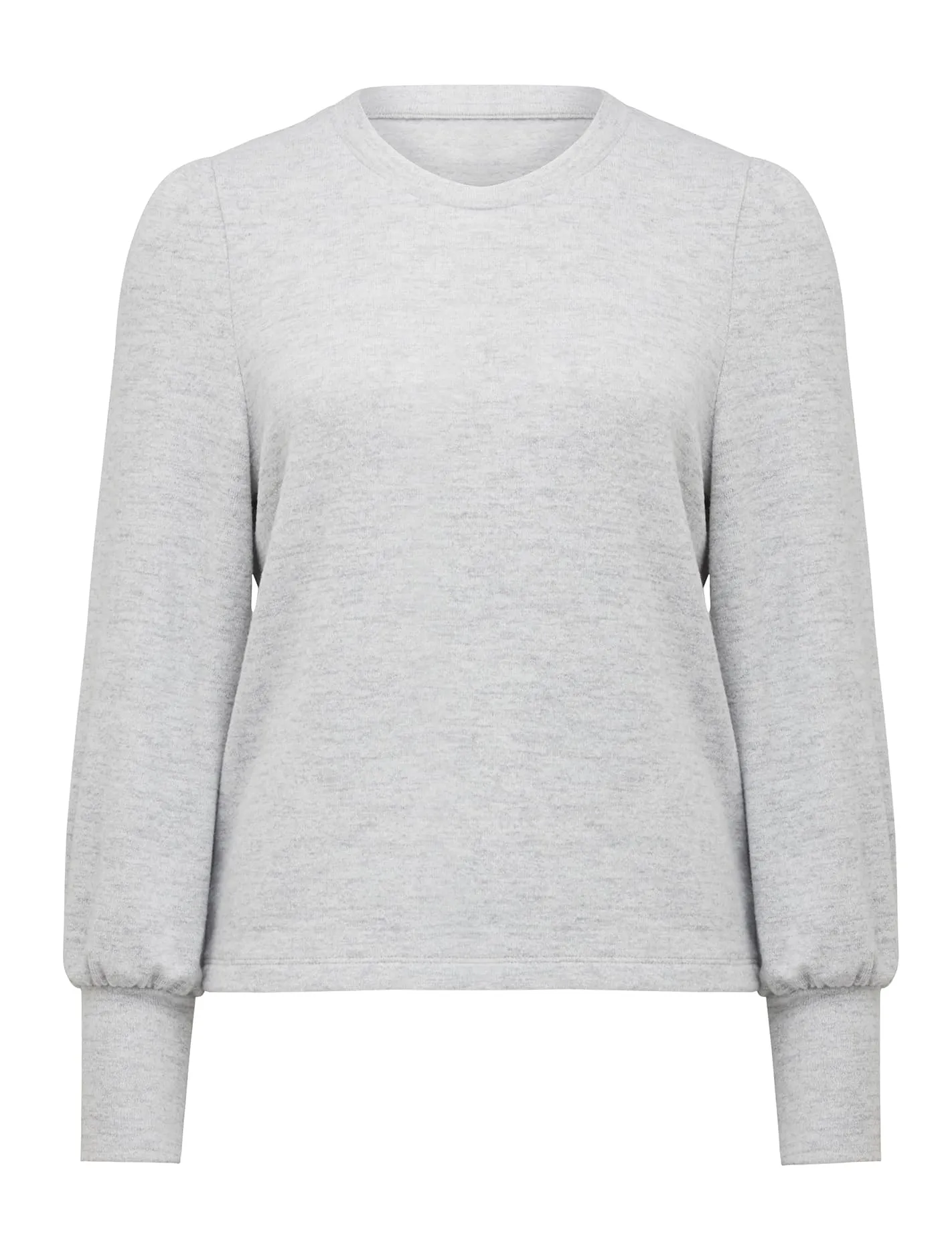 Annie Brushed Rib Puff Sleeve Top