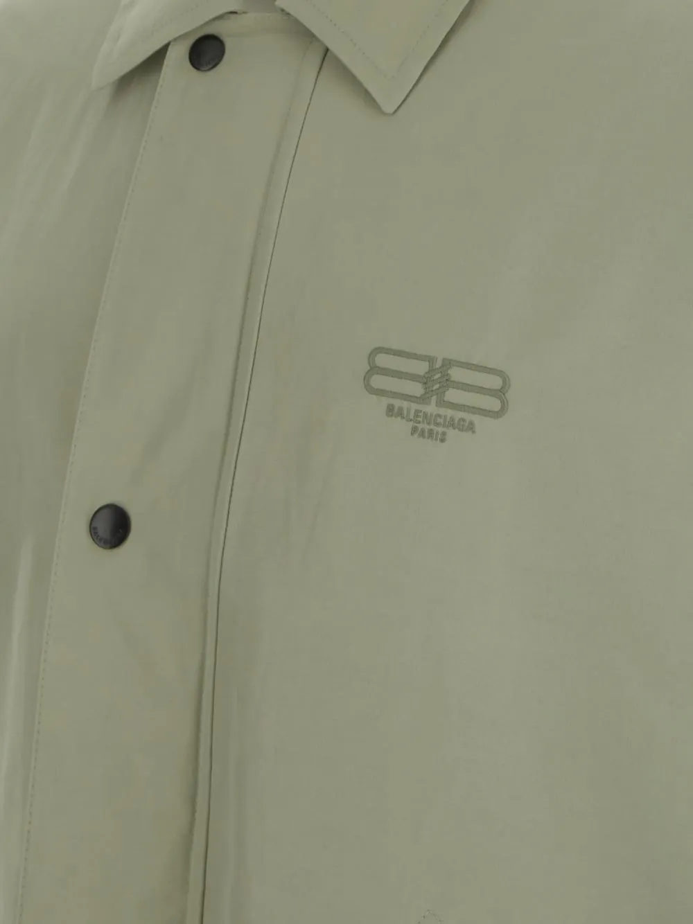 Balenciaga Logo Embroidered Long Parka