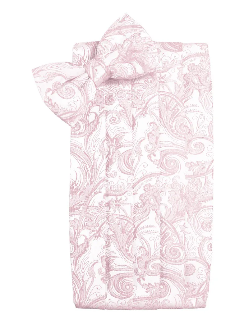 Blush Tapestry Style Cummerbund Set