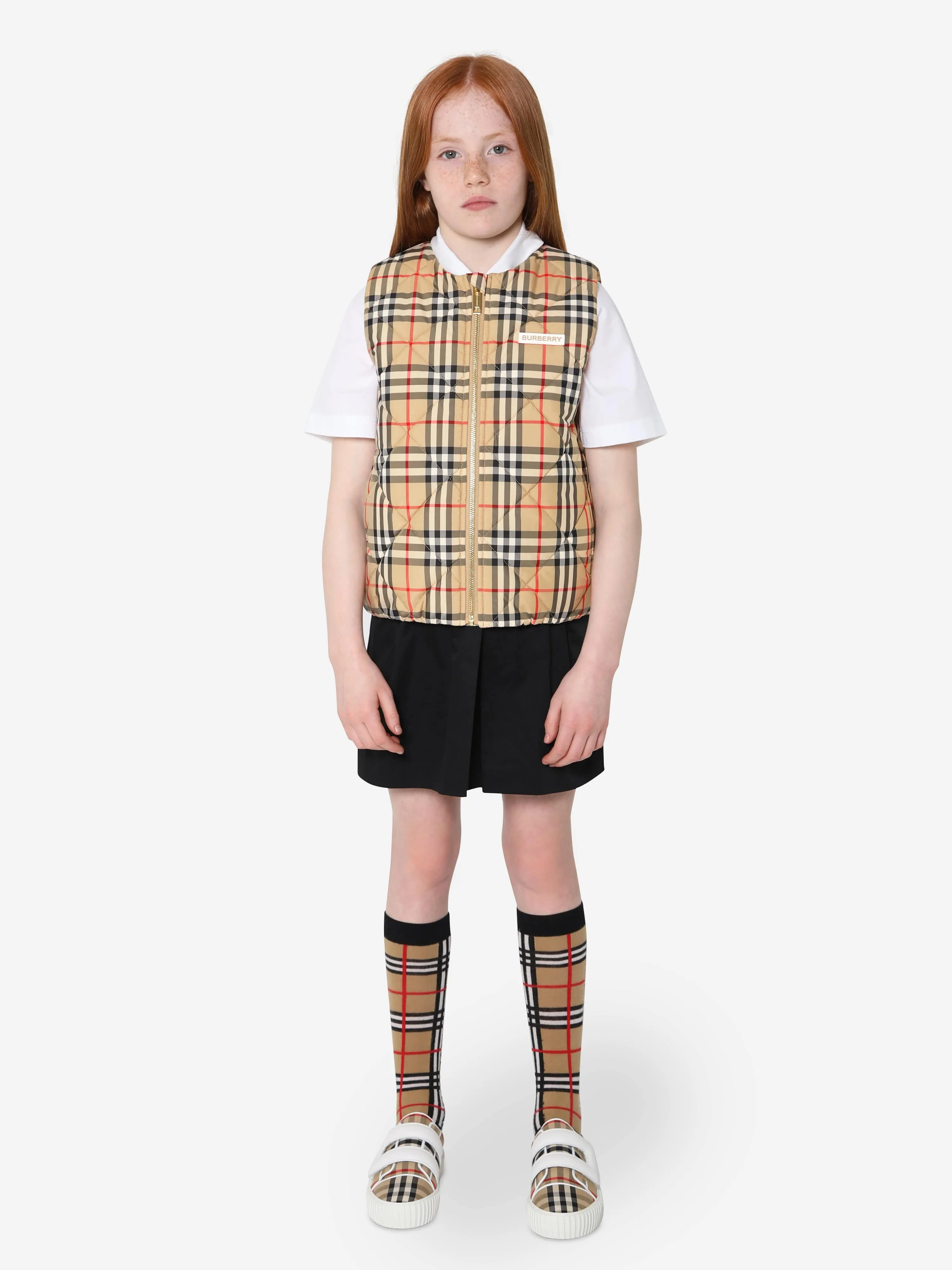 Burberry Girls Check Print Abigail Gilet