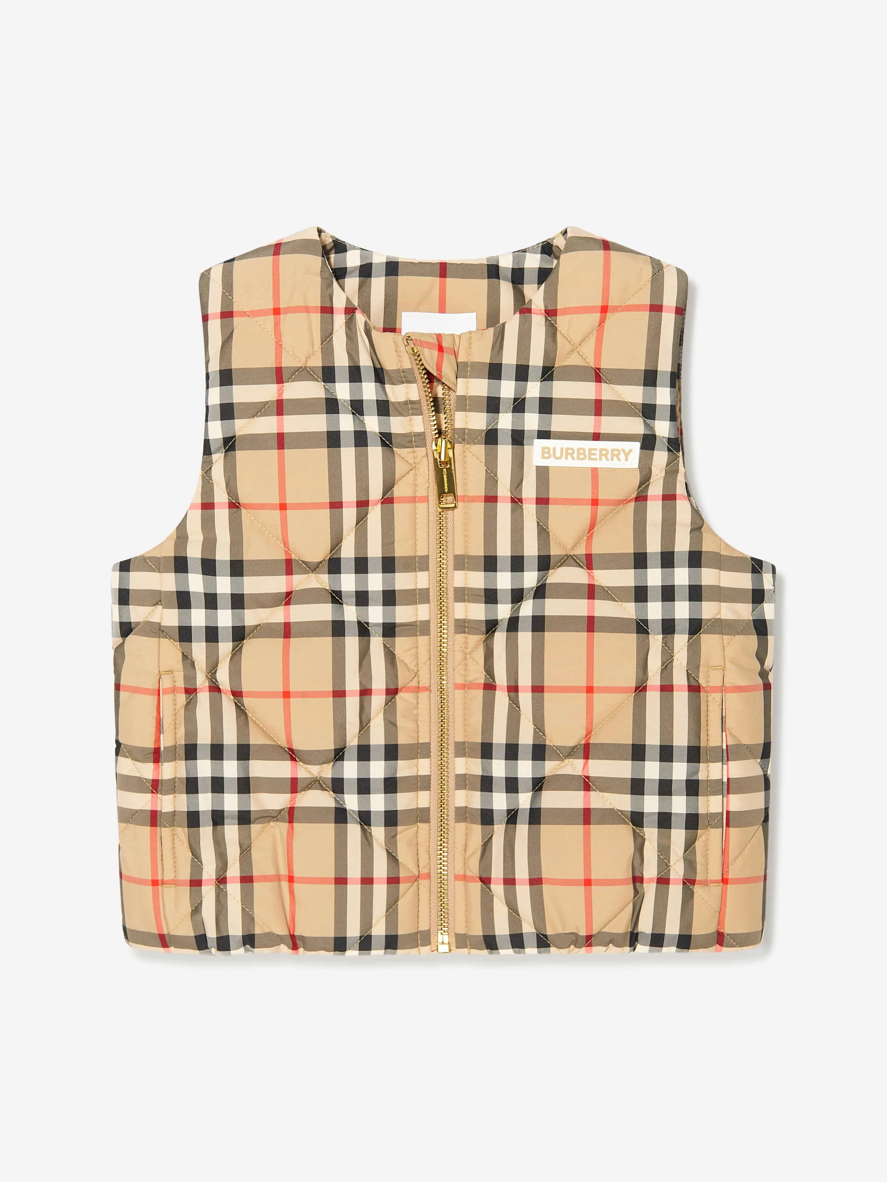 Burberry Girls Check Print Abigail Gilet