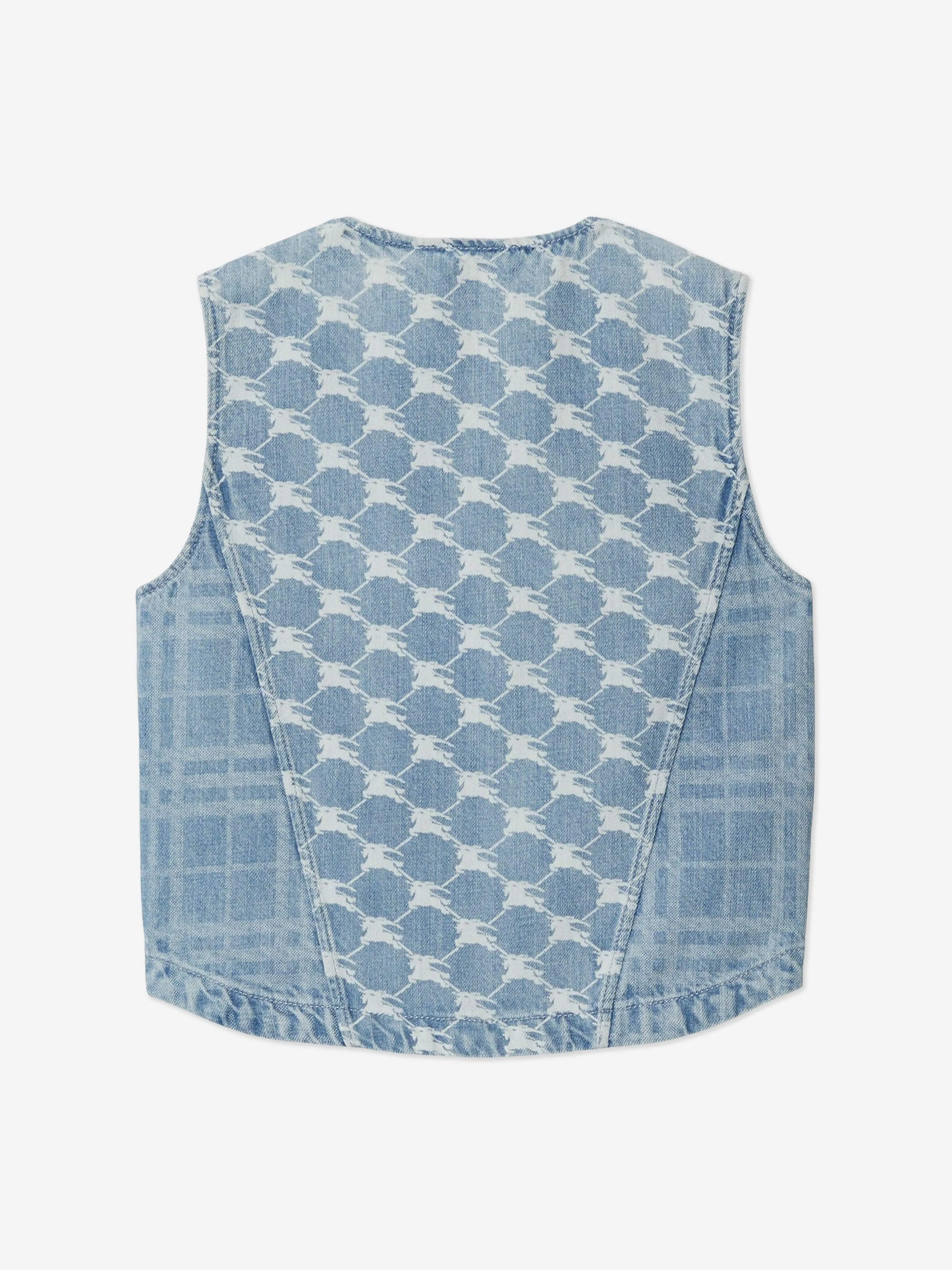 Burberry Girls Wendy Zip Up Gilet in Blue
