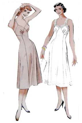 Butterick 5805 Vintage 1951 Full Slip Lingerie Sewing Pattern