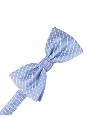 Cornflower Diamond Grid Pattern Formal Bow Tie