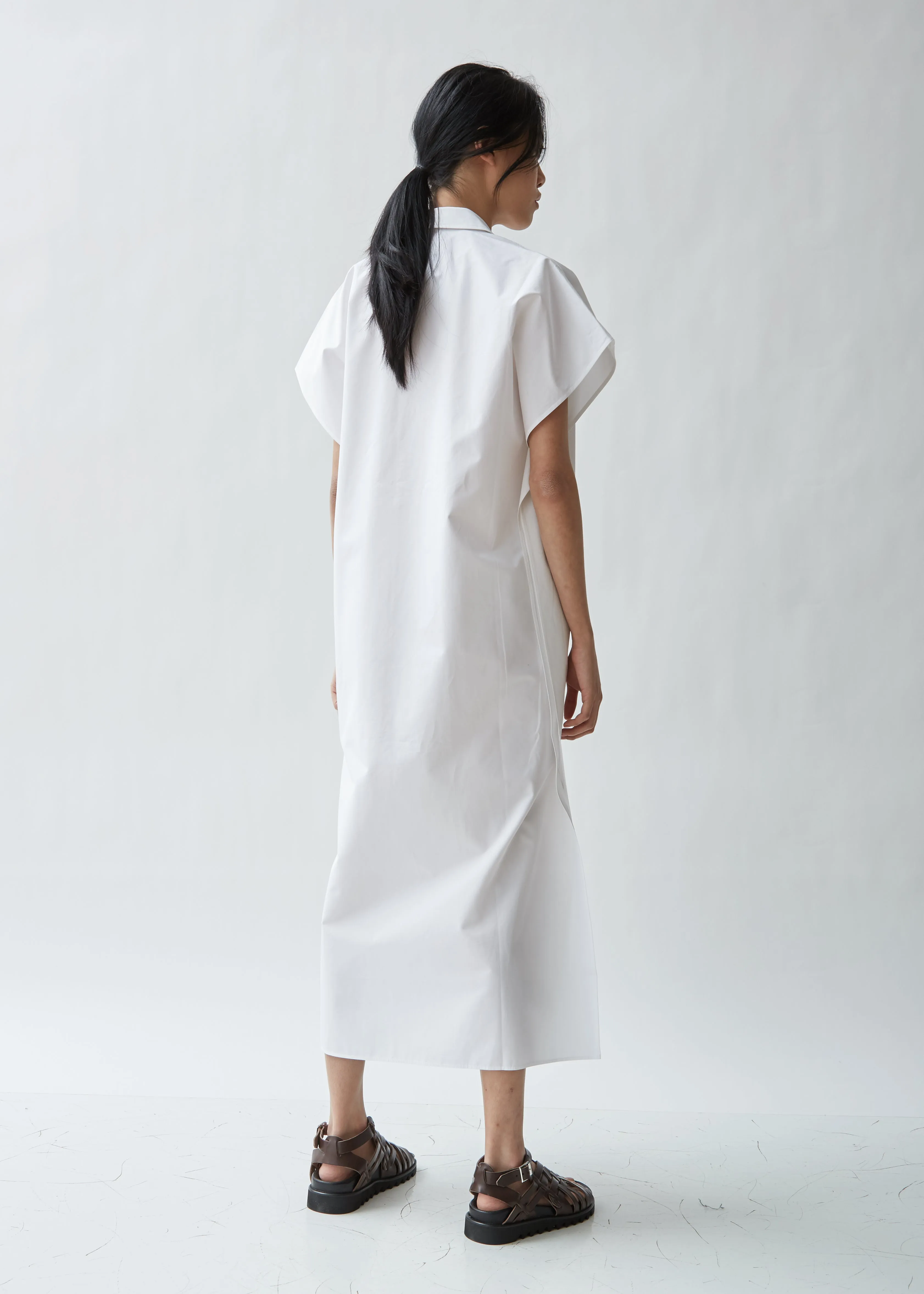 Dada Cotton Poplin Short Sleeve Dress