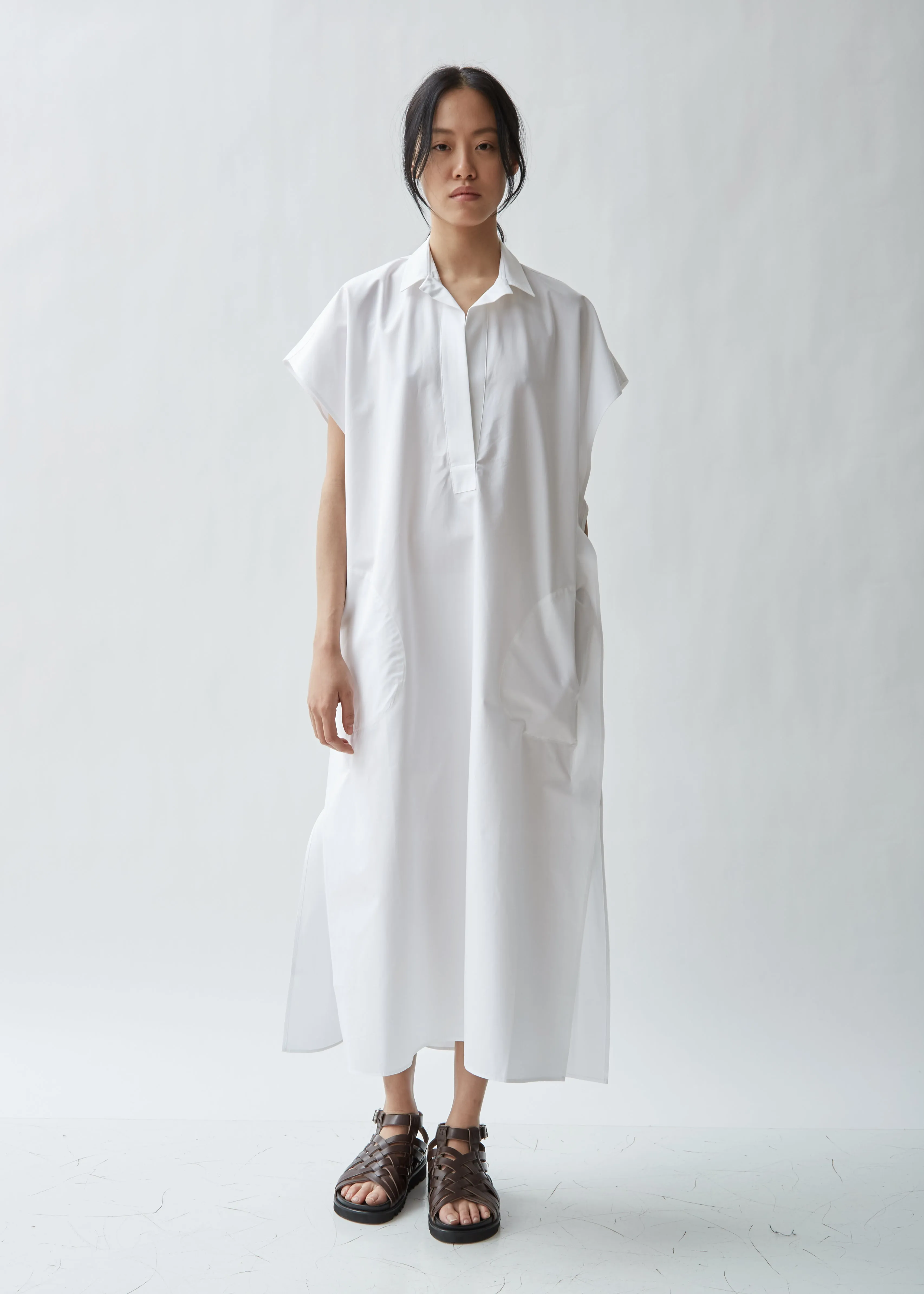 Dada Cotton Poplin Short Sleeve Dress