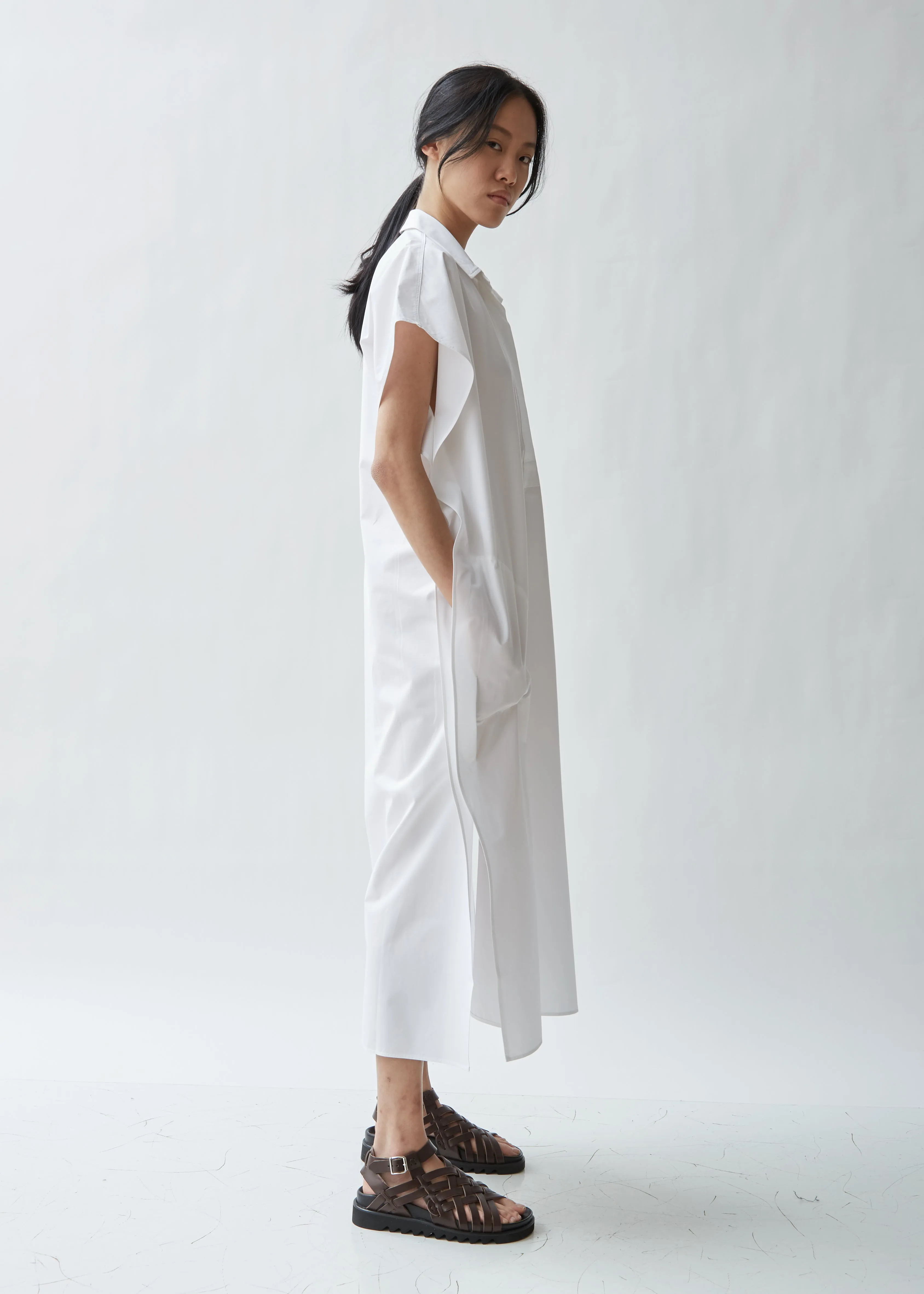 Dada Cotton Poplin Short Sleeve Dress