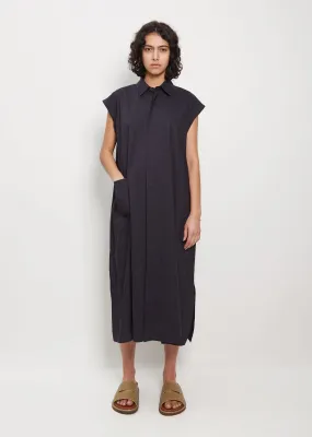 Deb Cotton Shirt Dress — Black