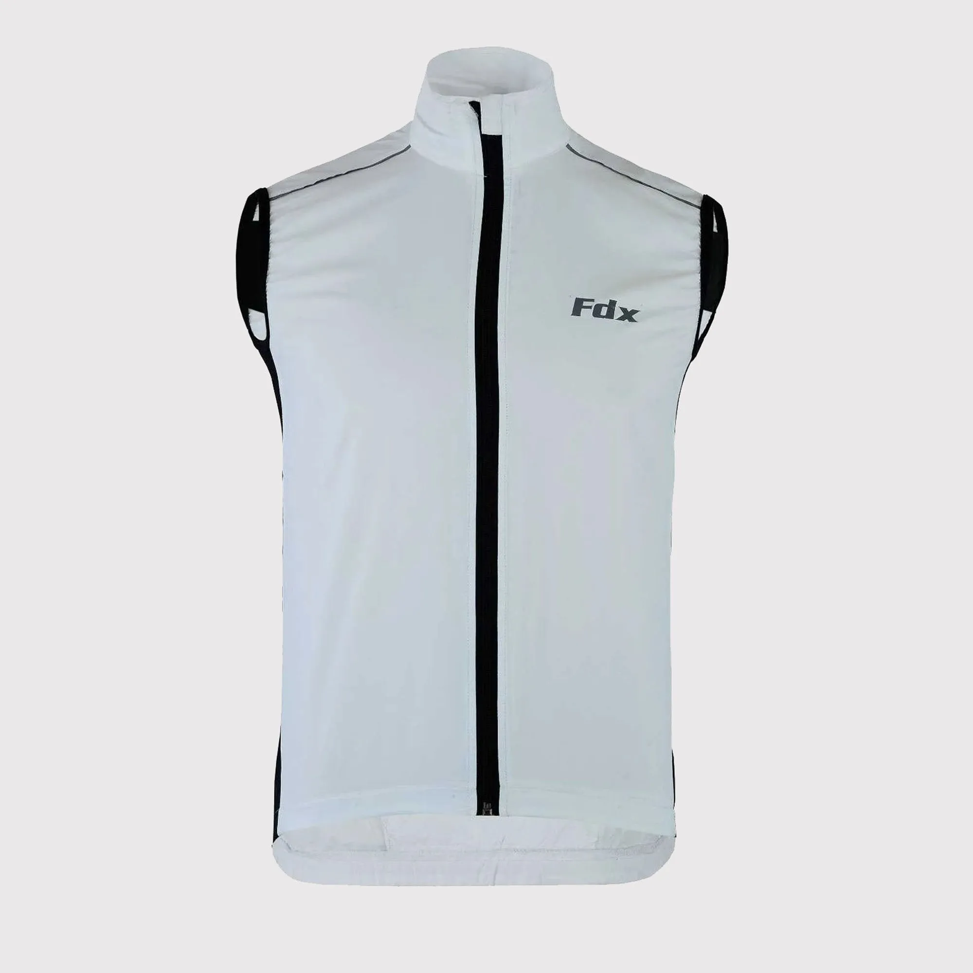 Fdx Dart White Men's Cycling Gilet