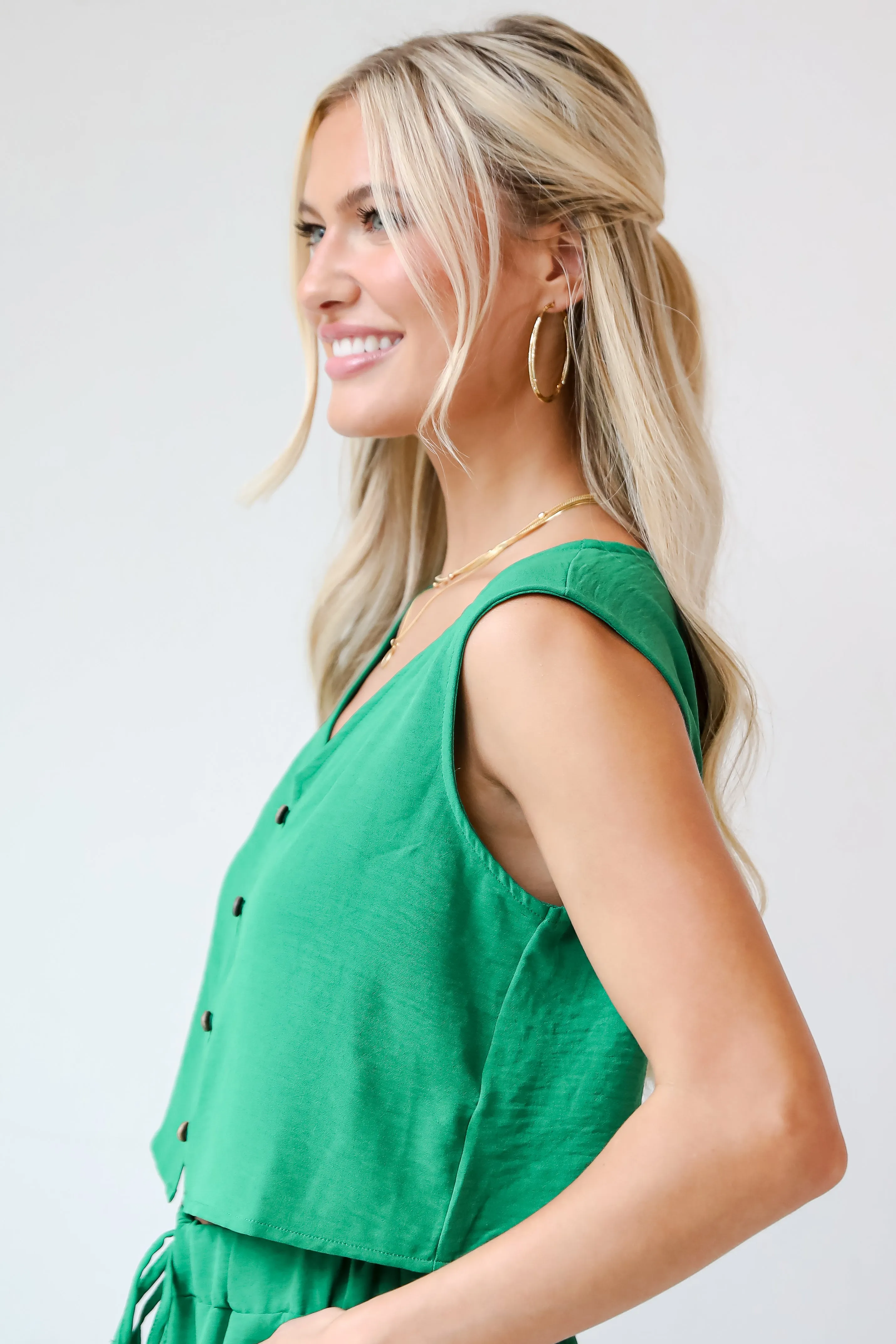 FINAL SALE - Cute Possibilities Green Tank - DU DEAL