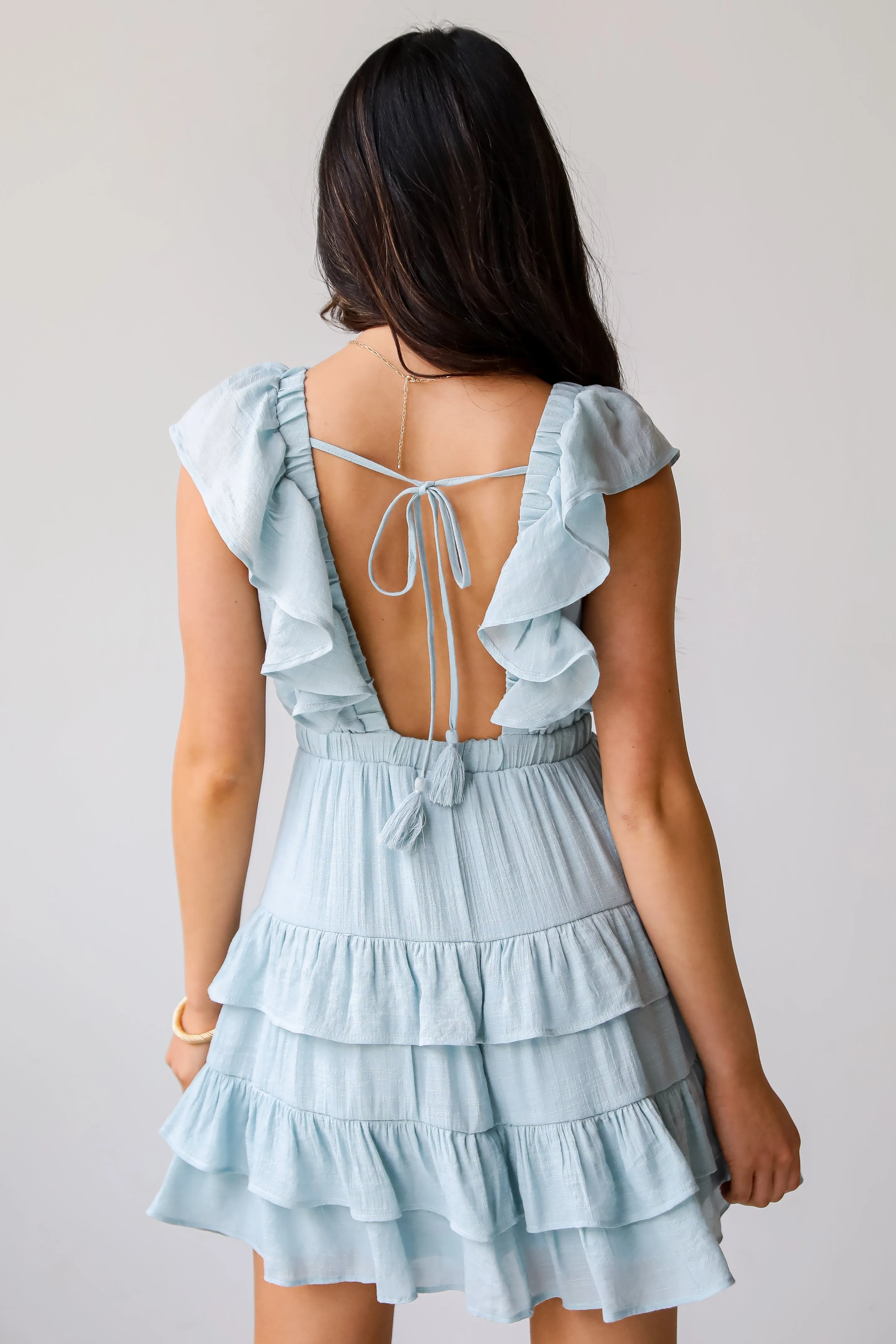 FINAL SALE - Fabulous Existence Ruffle Mini Dress