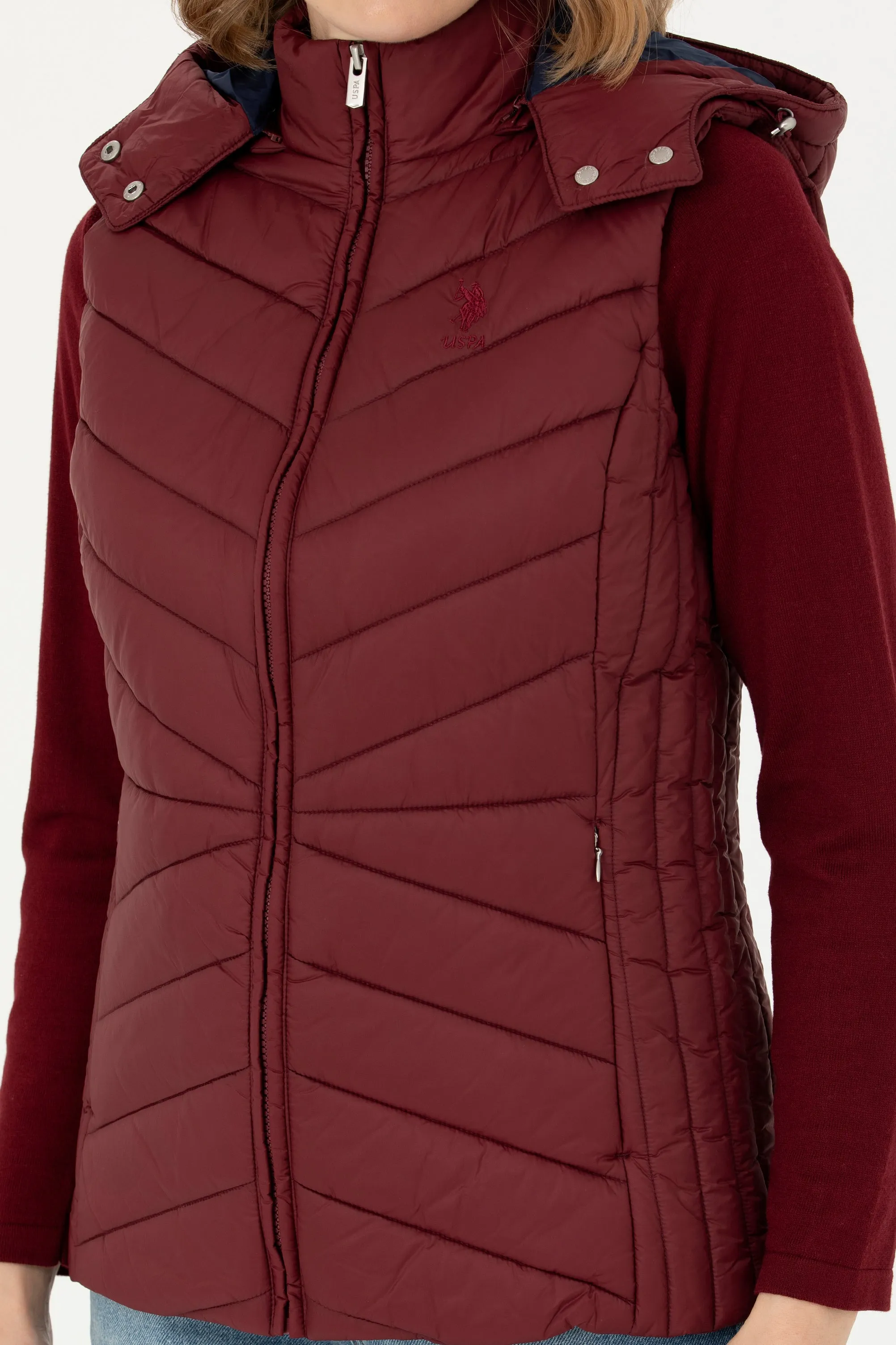 GILET DOUDOUNE EBONY BORDEAUX-1631564VR014