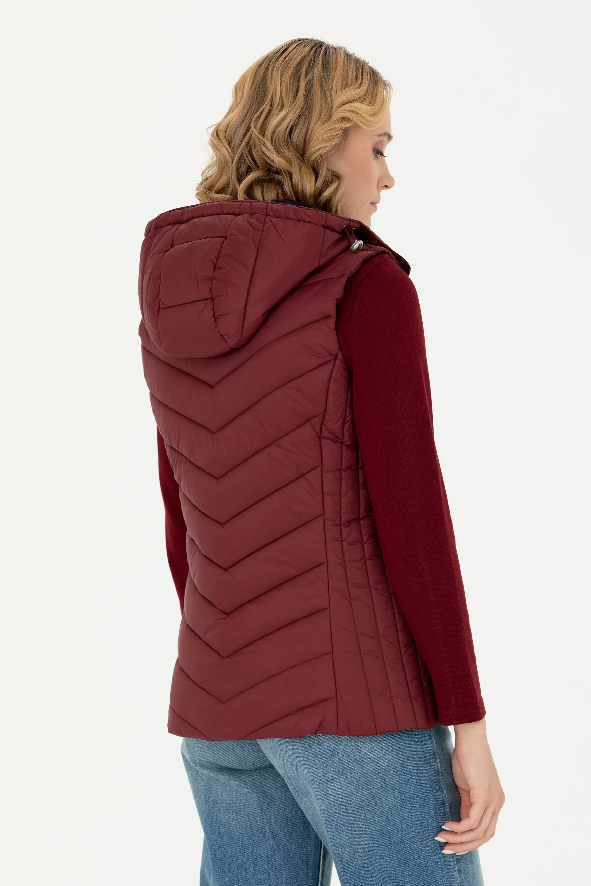 GILET DOUDOUNE EBONY BORDEAUX-1631564VR014