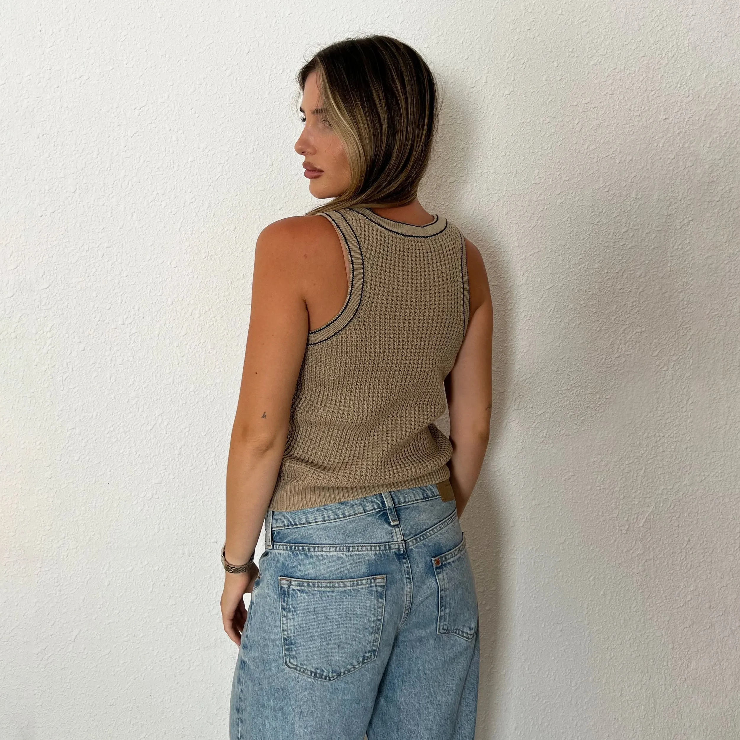 Gilet en Maille - Vison