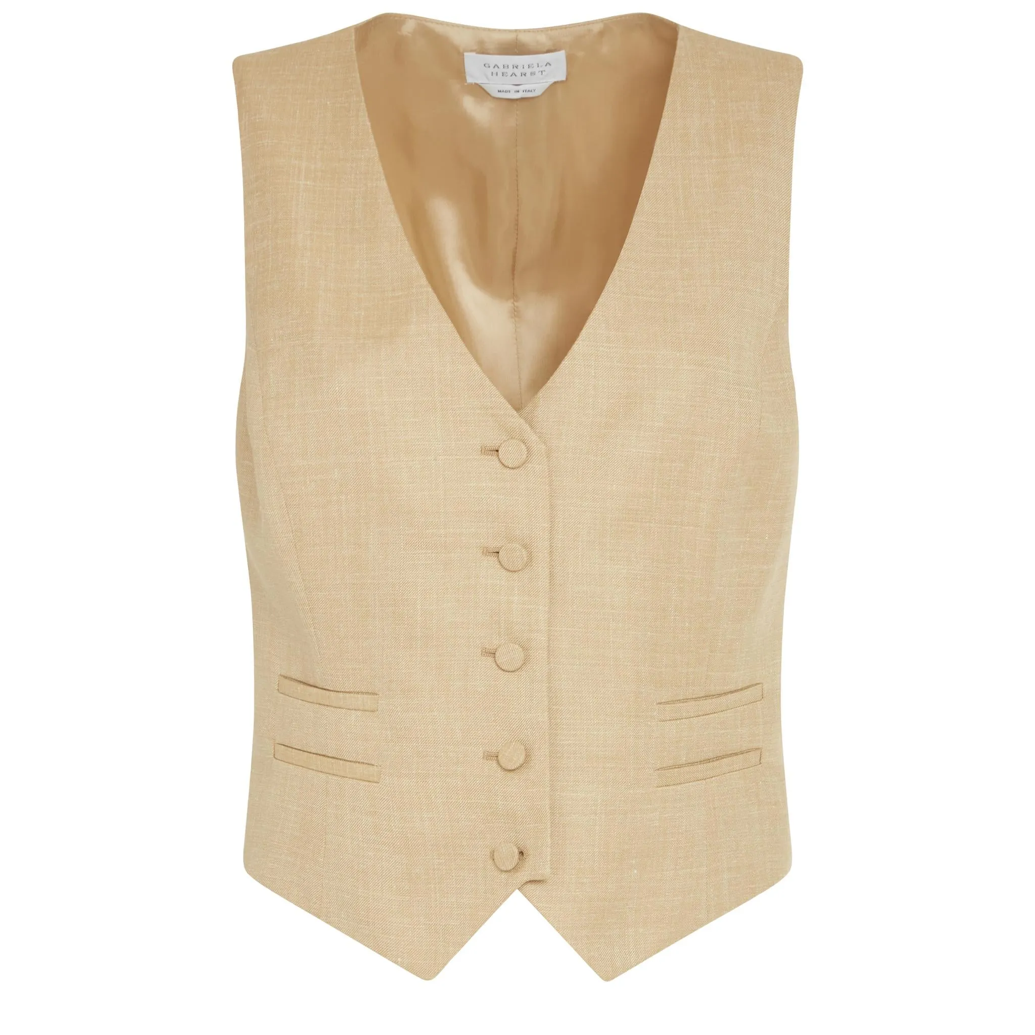 Gilet "Coleridge" in lana beige
