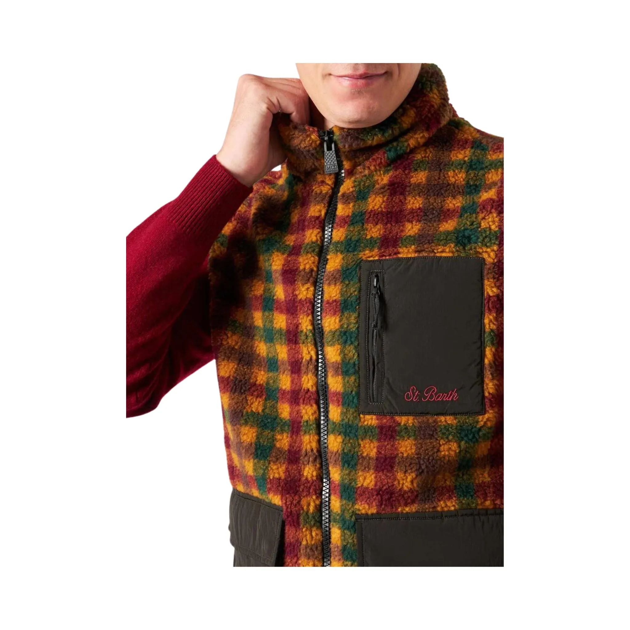 Gilet Uomo casual con motivo a quadri