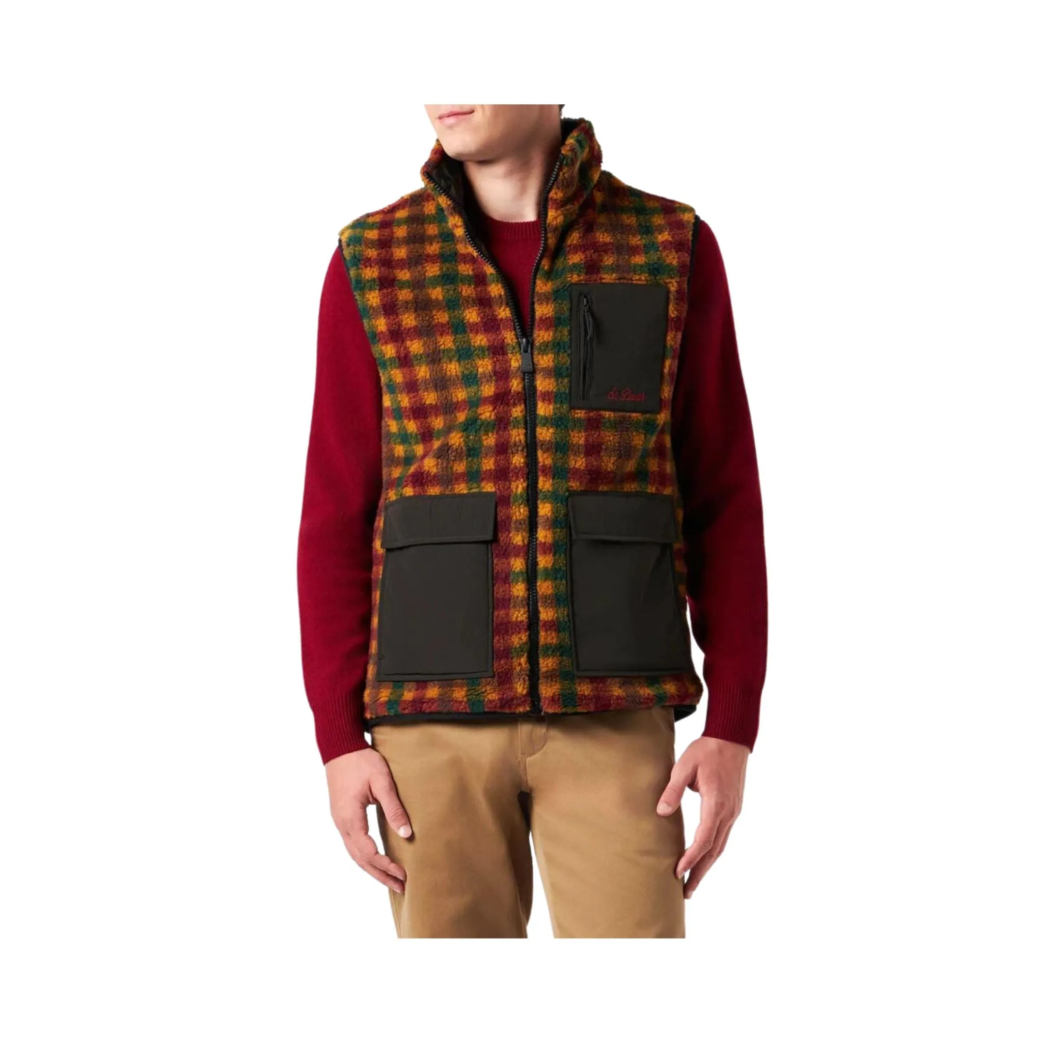 Gilet Uomo casual con motivo a quadri