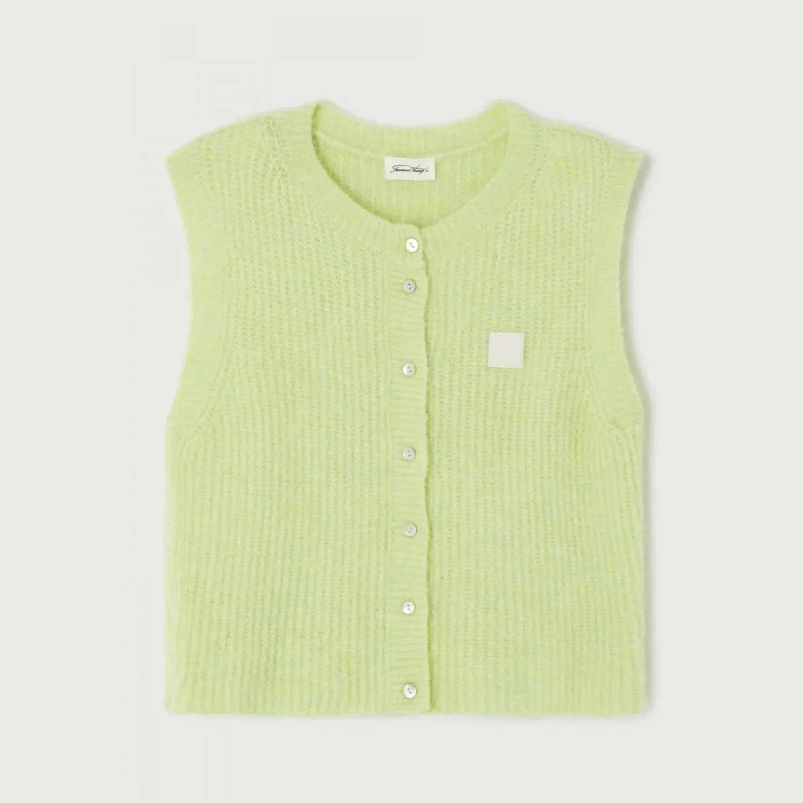 Girlary Women Knitted Tank Tops Casual Summer Solid Color Button Front Basic Vest Sleeveless Shirt y2k Aesthetic Clothes