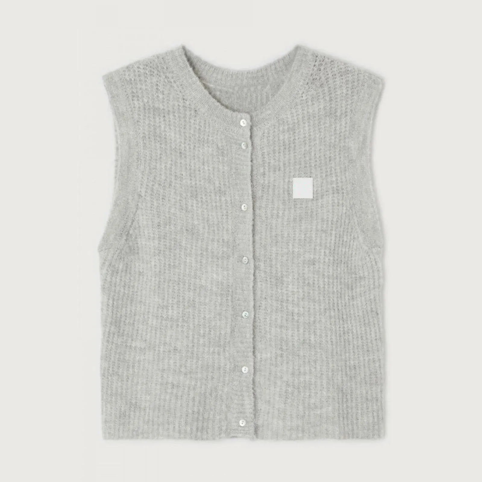 Girlary Women Knitted Tank Tops Casual Summer Solid Color Button Front Basic Vest Sleeveless Shirt y2k Aesthetic Clothes