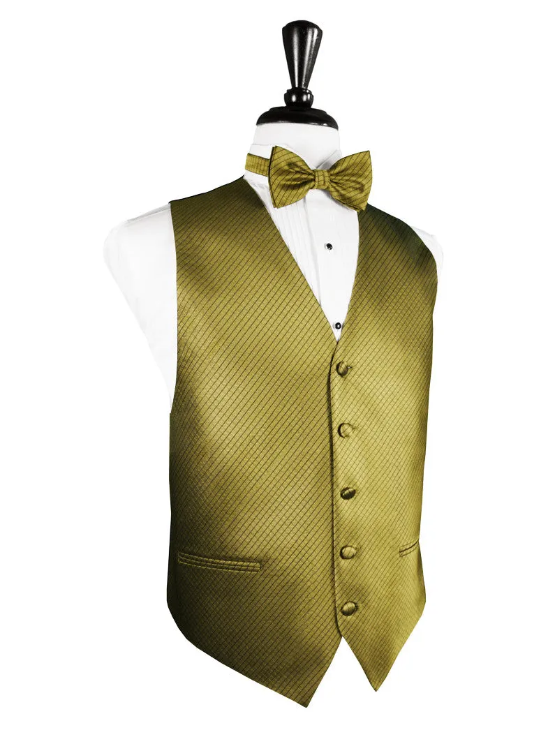 Gold Palermo Tuxedo Vest and Tie Set