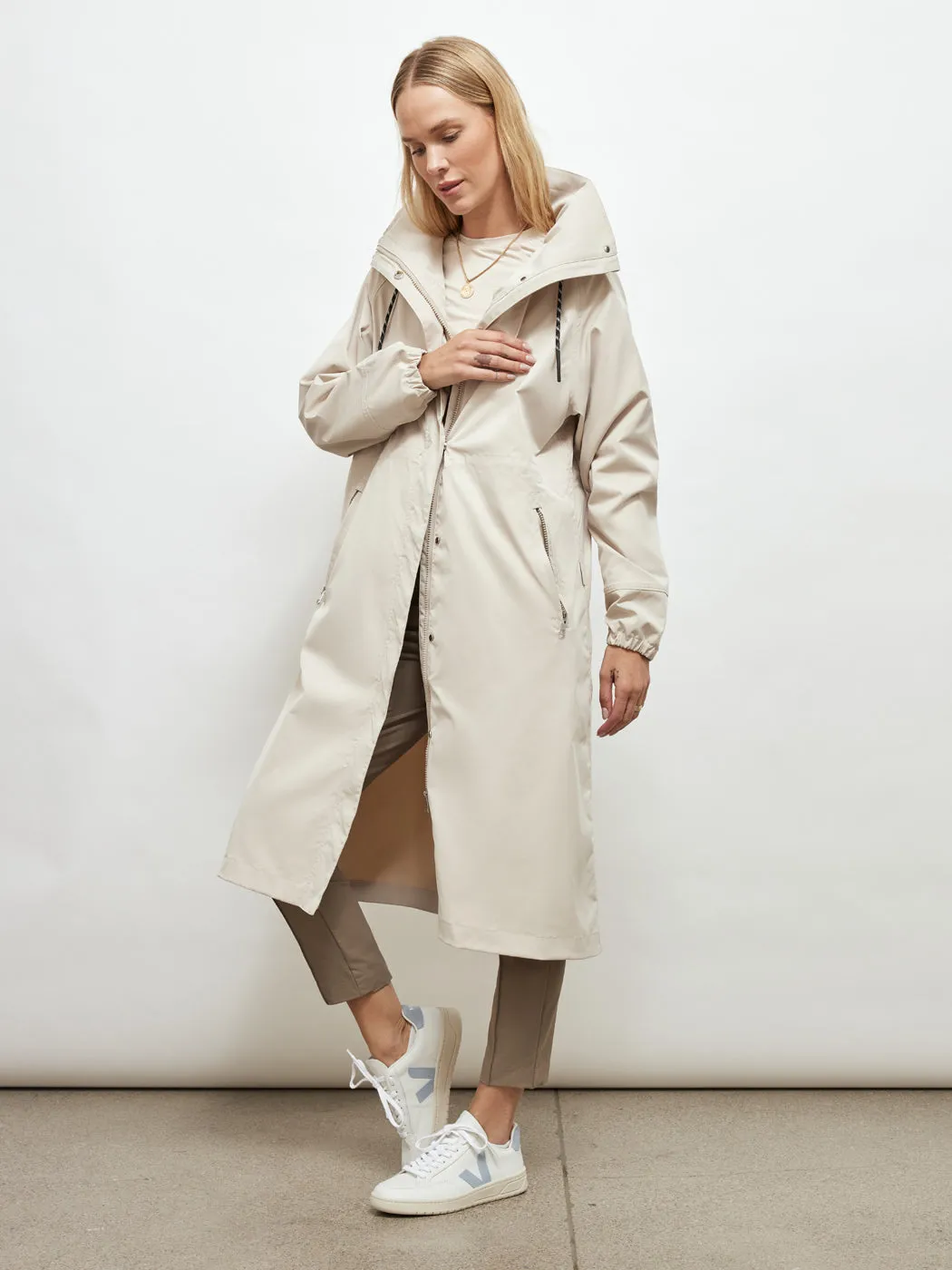 Grove Long Parka - Silver Lining