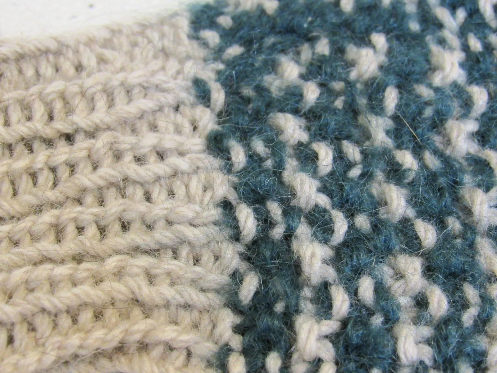 Handcrafted Fingerless Gloves Green Taupe 33% Possum 33% Cashmere 33% Merino -- New