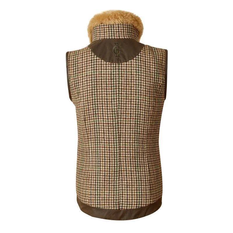Holland Cooper Aviator Ladies Tweed Gilet - Hailes Green