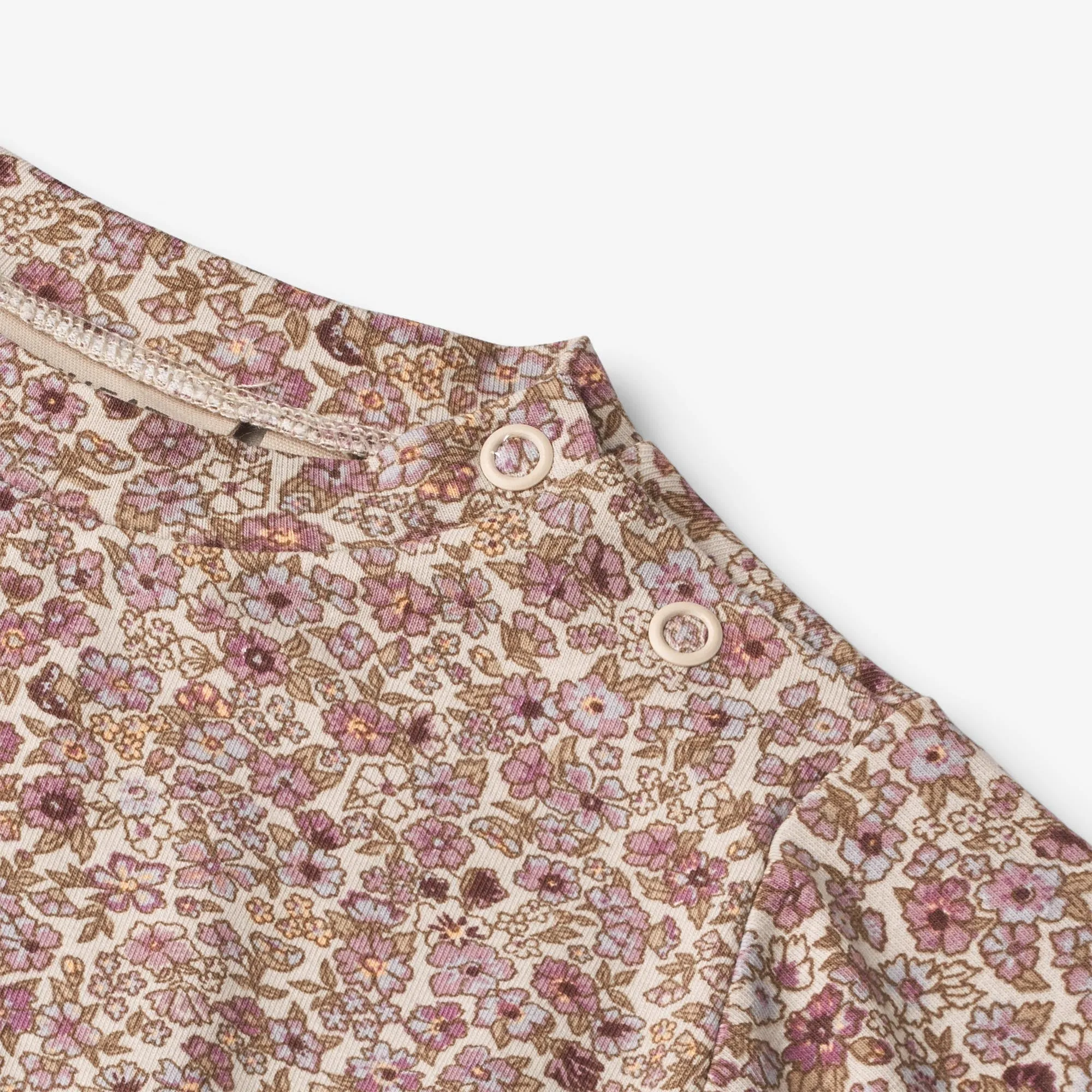 Jersey Dress Sessa | Baby - grey rose flowers