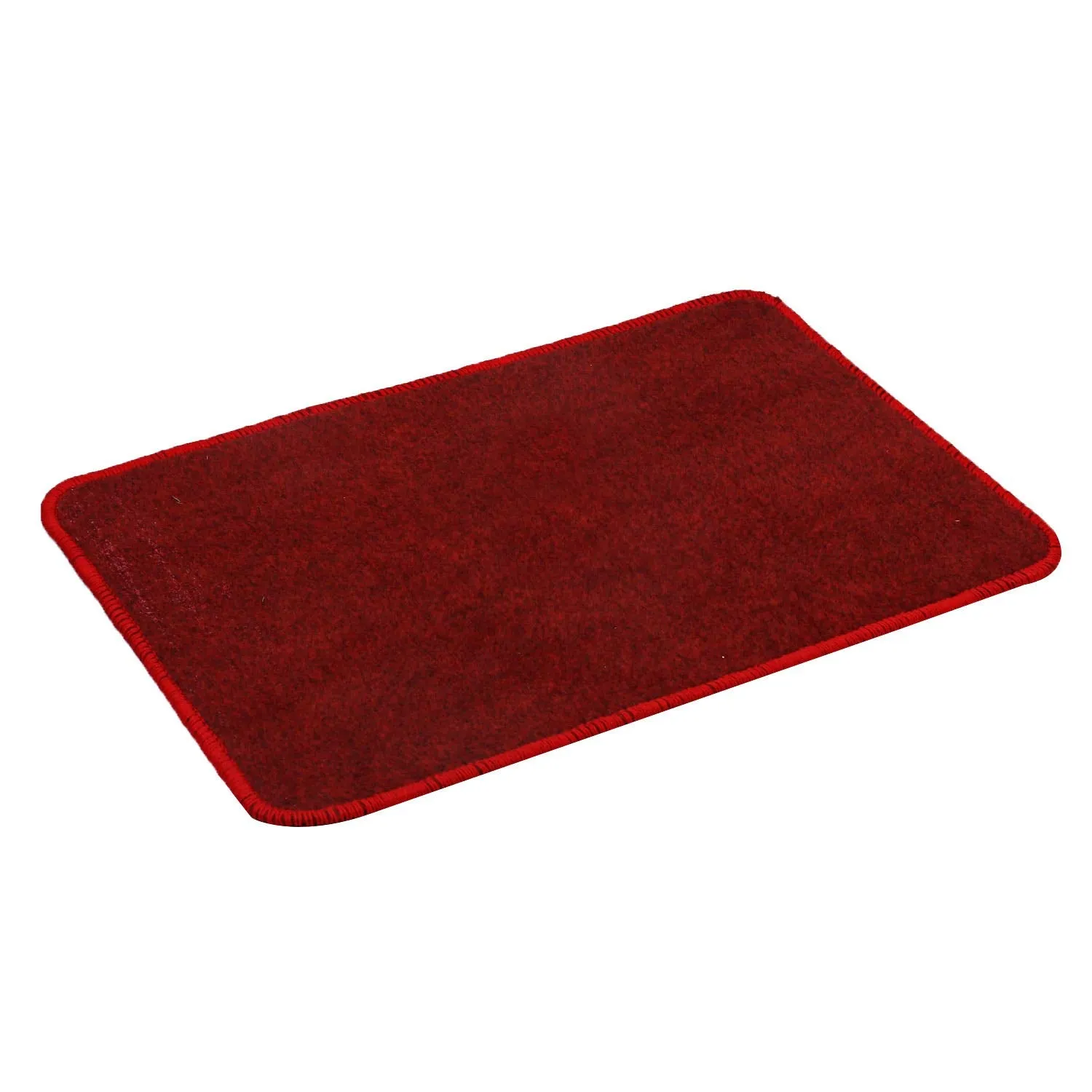 Kuber Industries Microfiber Anti Slip 2 Pieces Bath Mat 22"x14", Red - CTKTC21958
