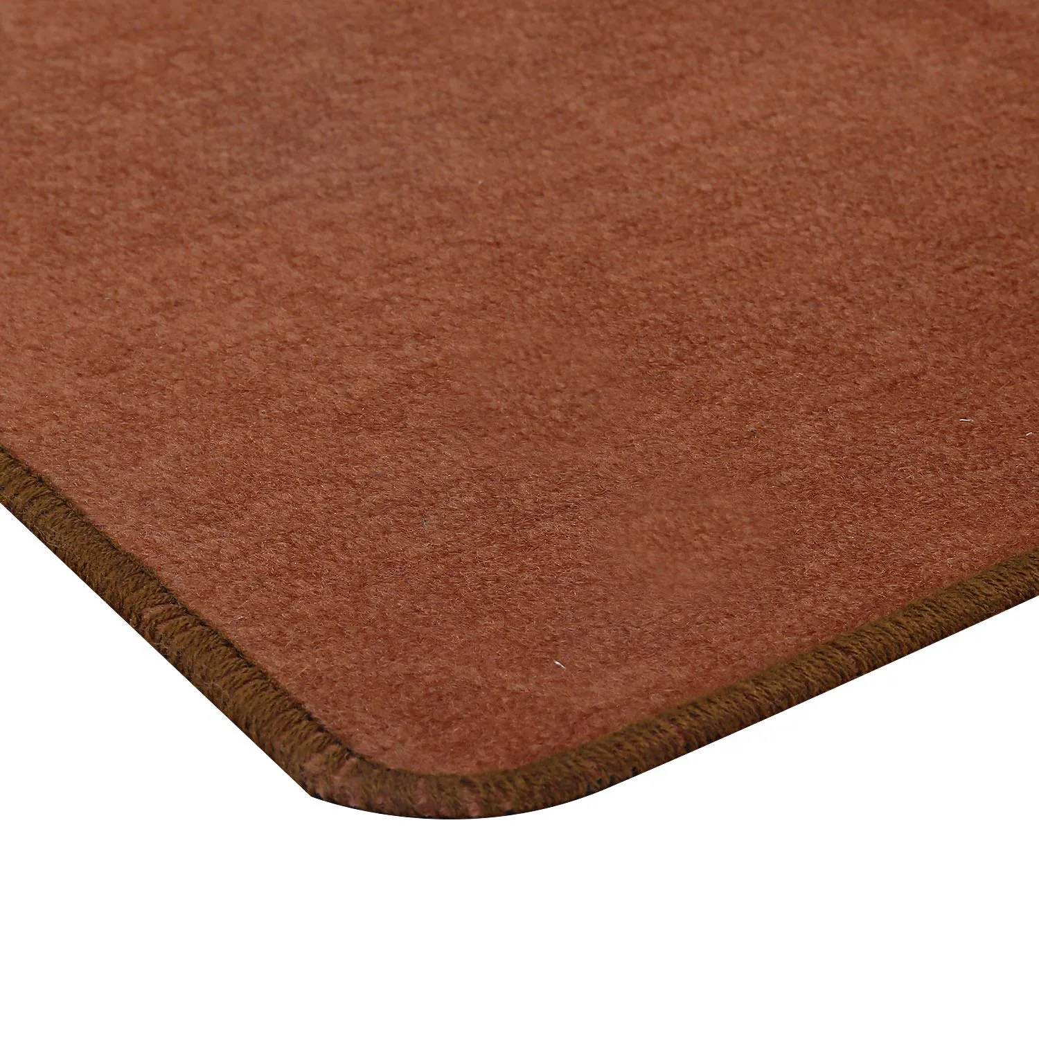 Kuber Industries Microfiber Anti Slip 4 Pieces Bath Mat 22"x14", Brown-CTKTC28442
