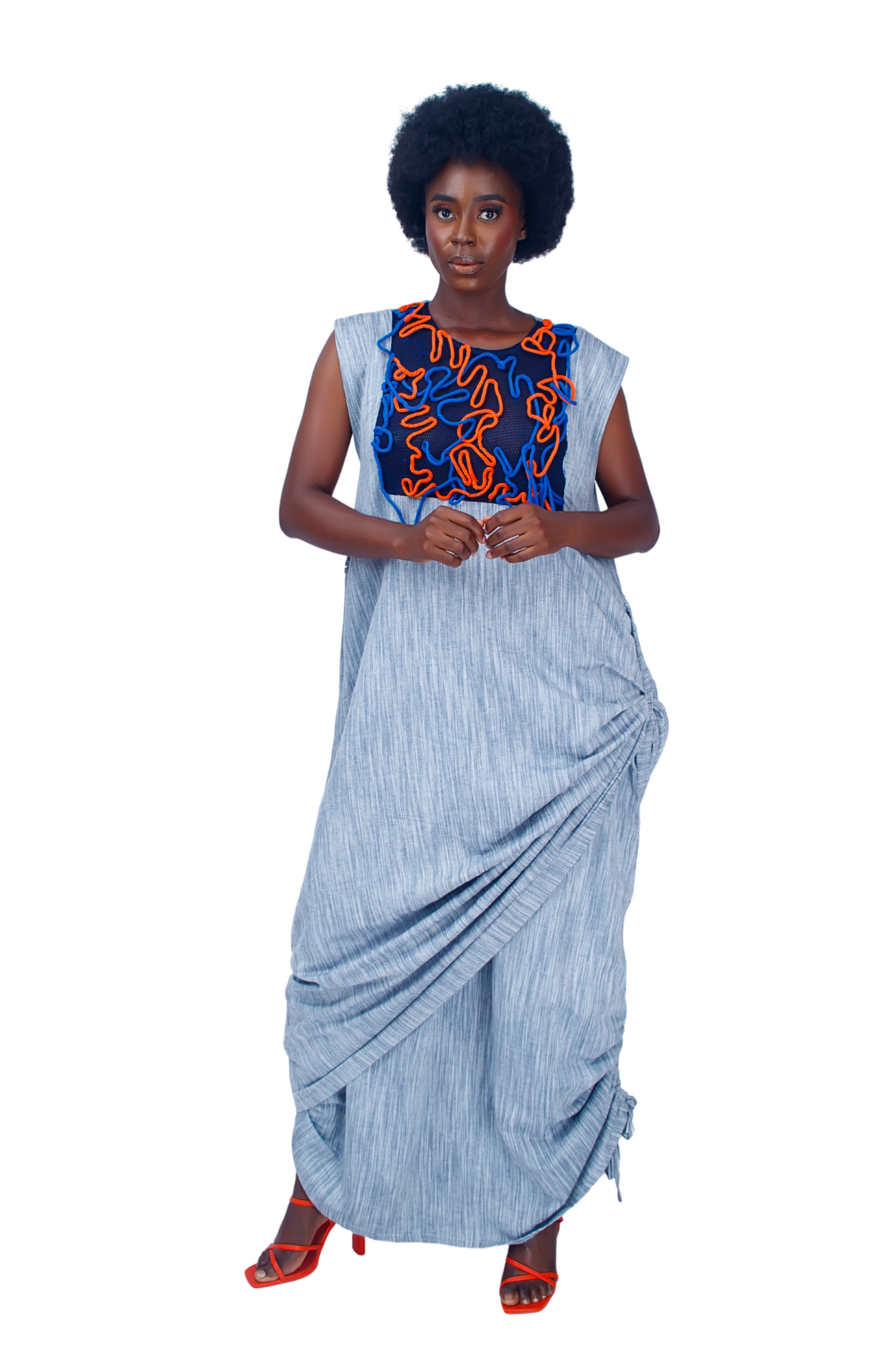 Layered Agbada Dress