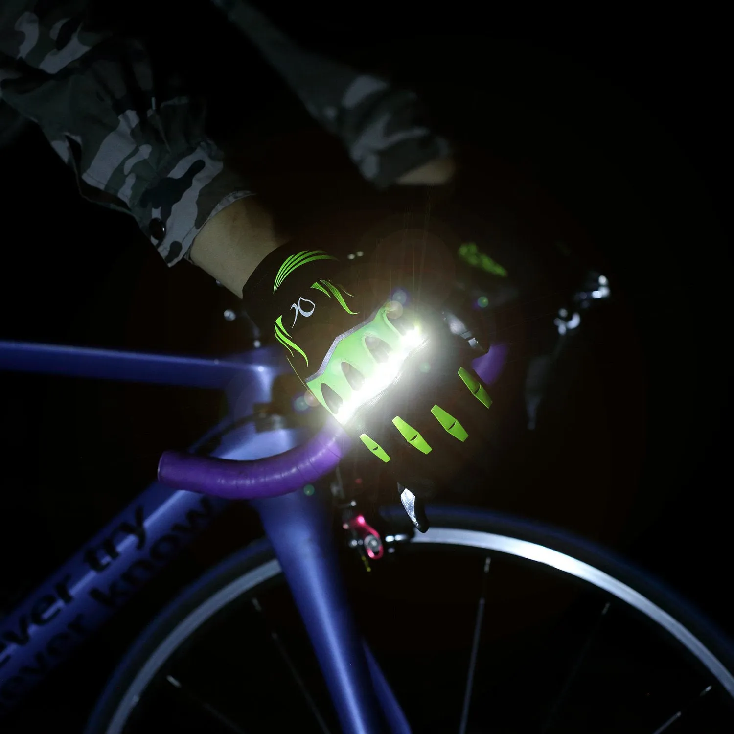 Led Gloves Finger lights Cycling Gloves Outdoor For Fishing