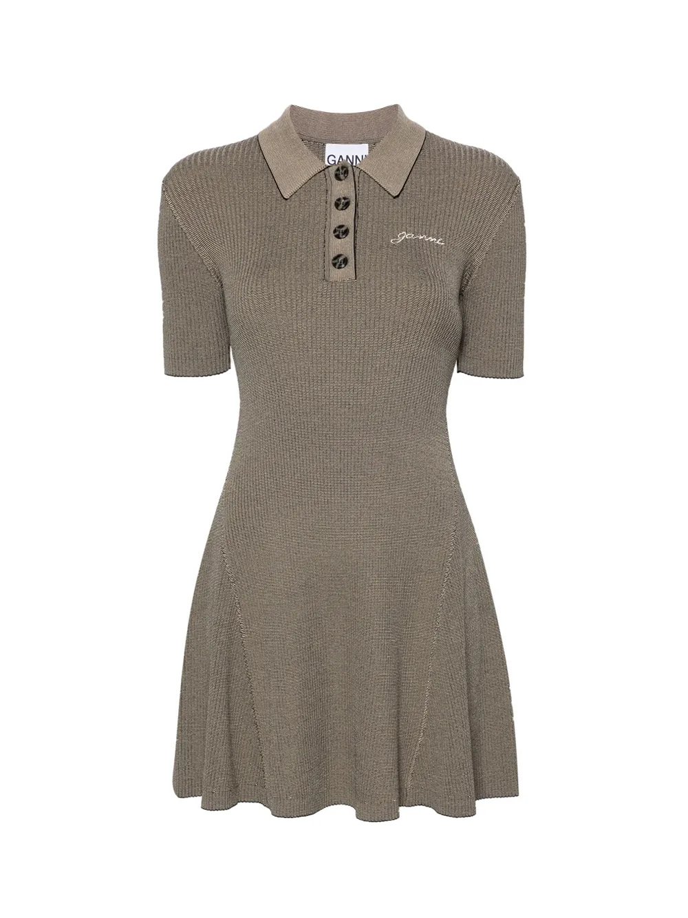 Melange Knit Mini Dress