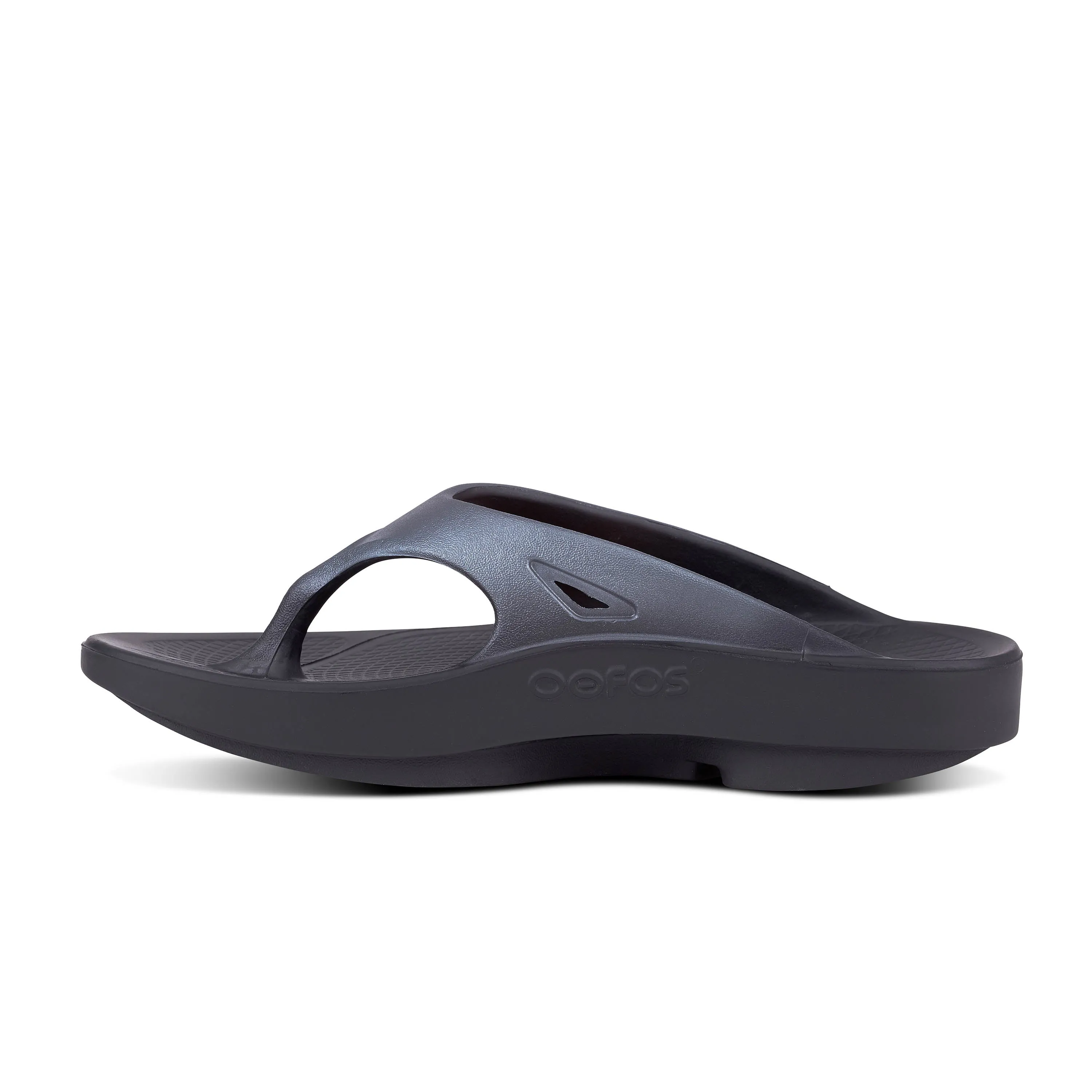 Men's Oofos OOriginal Sport Sandal Color: Black/Graphite