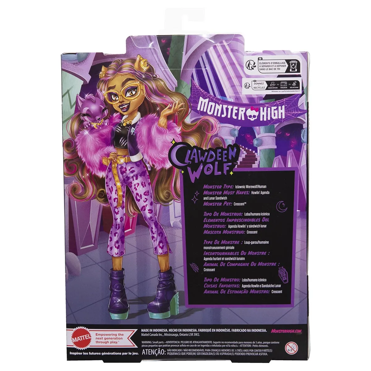 Monster High Clawdeen Wolf Doll Set