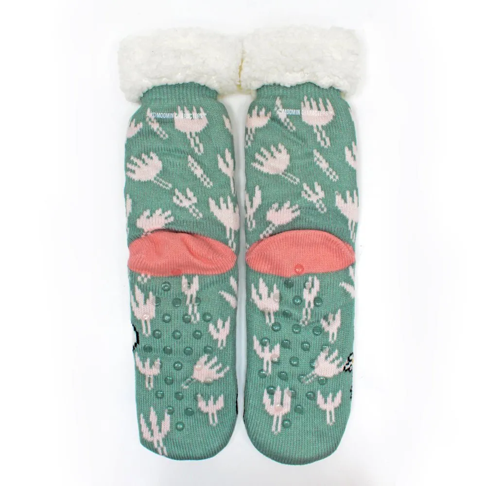 Moomin Slipper Socks With Floral Design