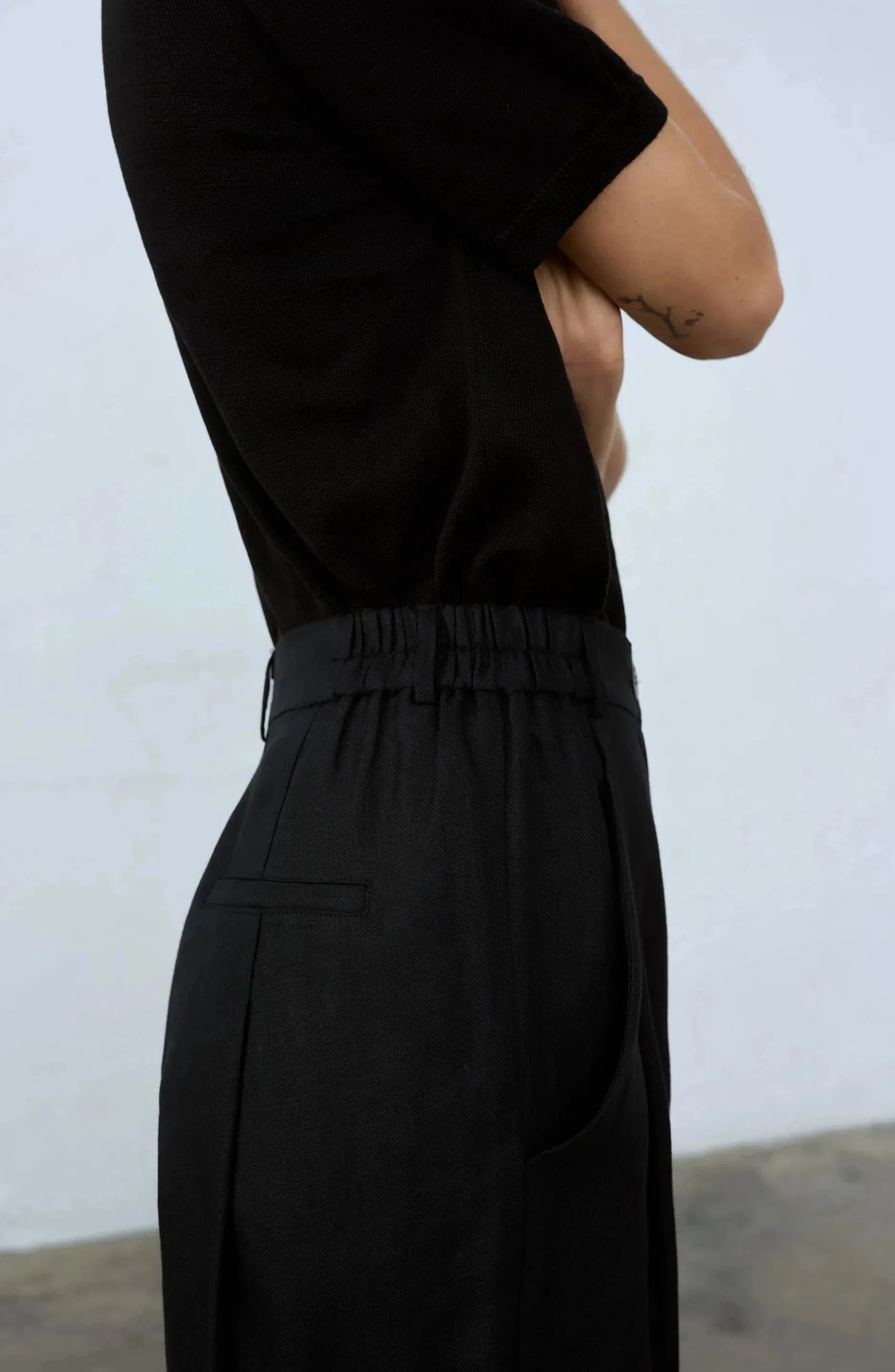 New Age Linen Pants, Black