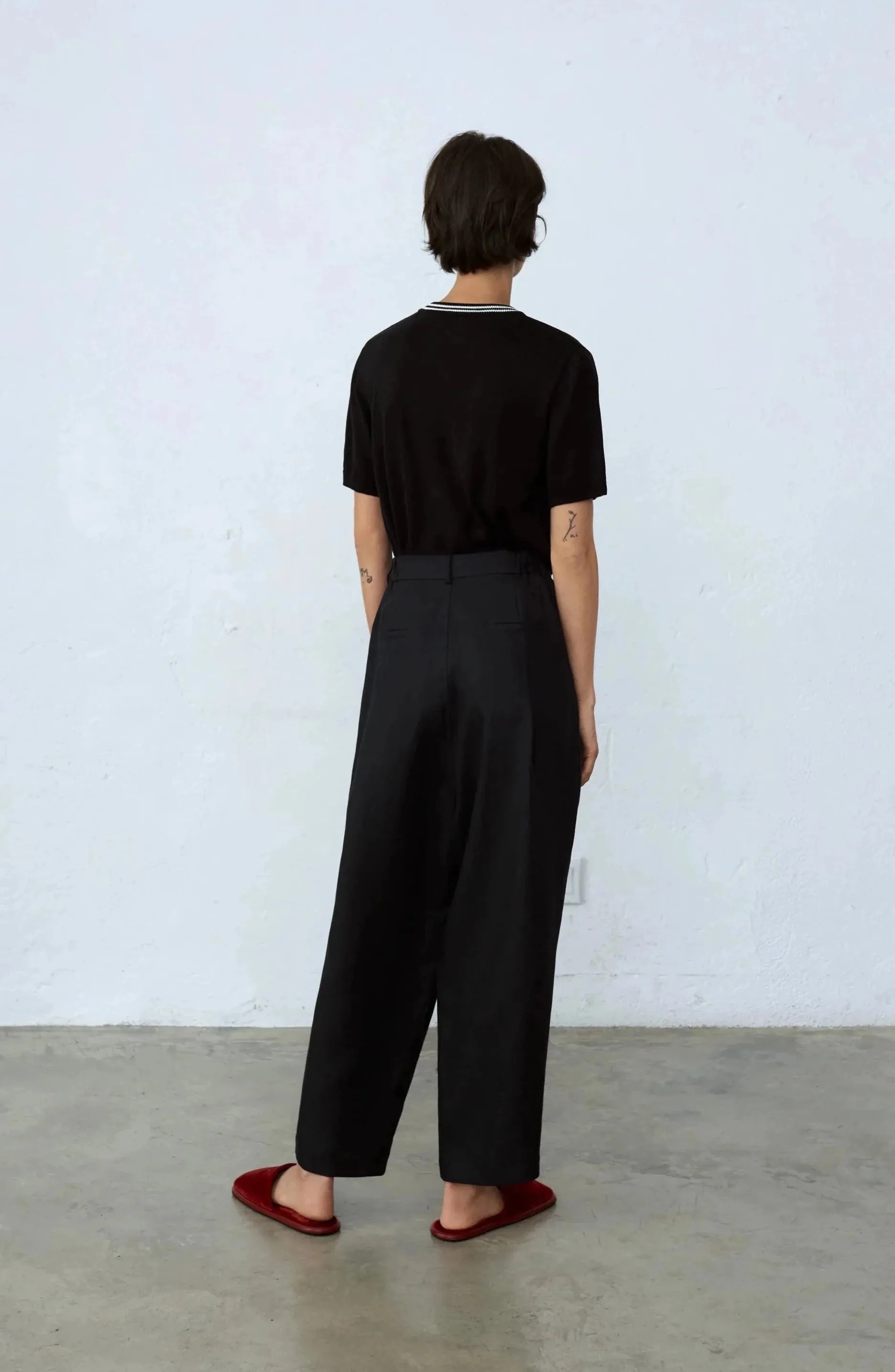 New Age Linen Pants, Black
