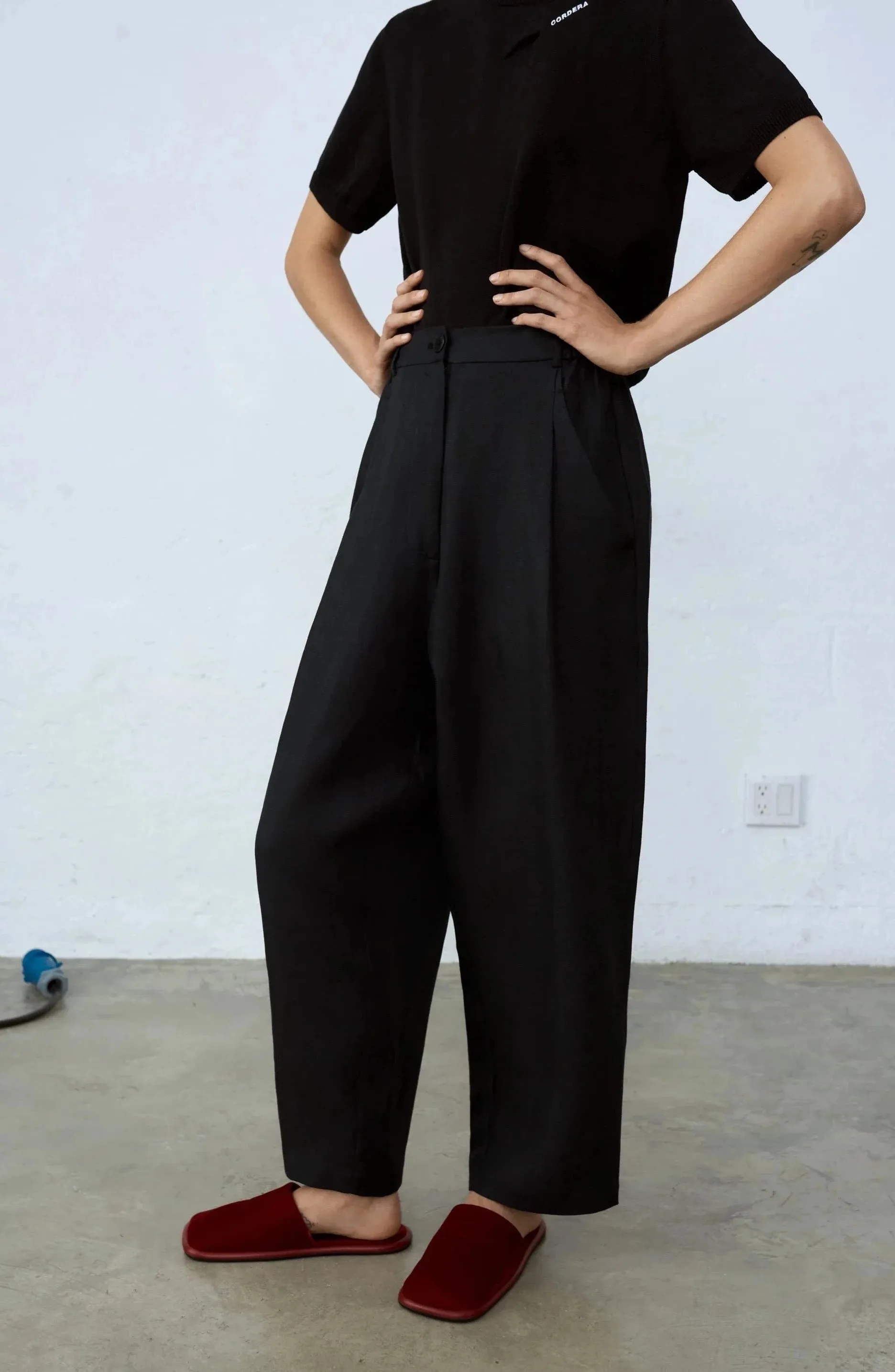 New Age Linen Pants, Black