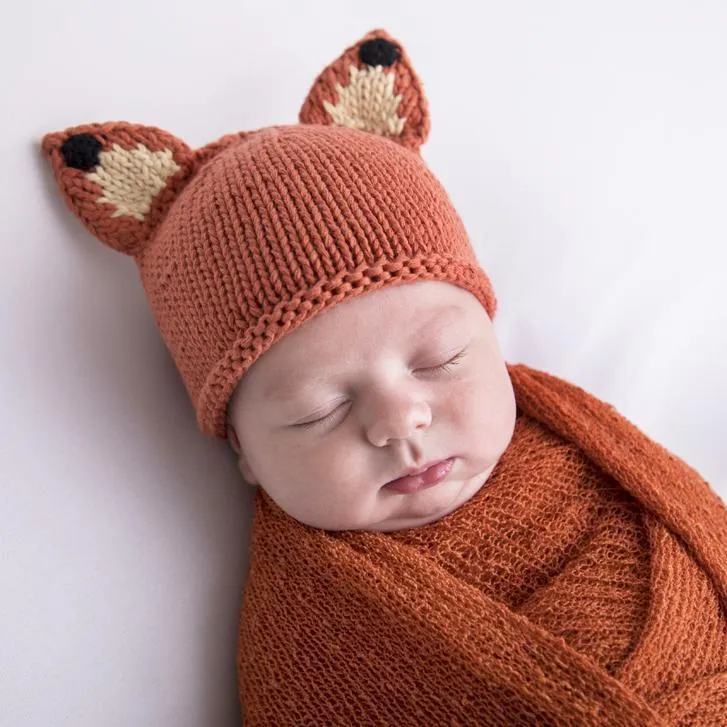 Newborn Fox Beanie Hat