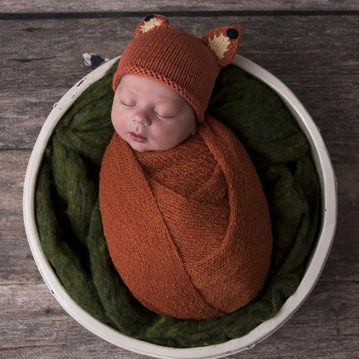 Newborn Fox Beanie Hat