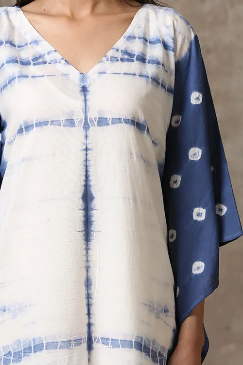 Okhai 'Crayfish' Pure Cotton Tie and Dye Kaftan Dress