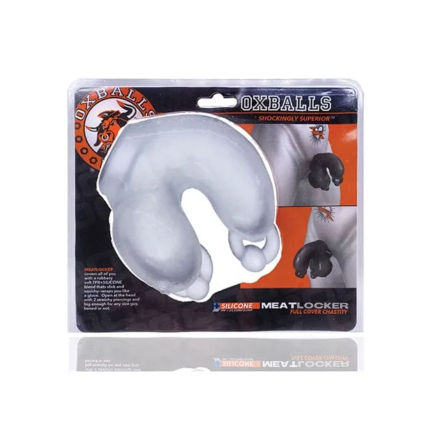 Oxballs - Meatlocker Full Cover Silicone Chastity Cage (White)