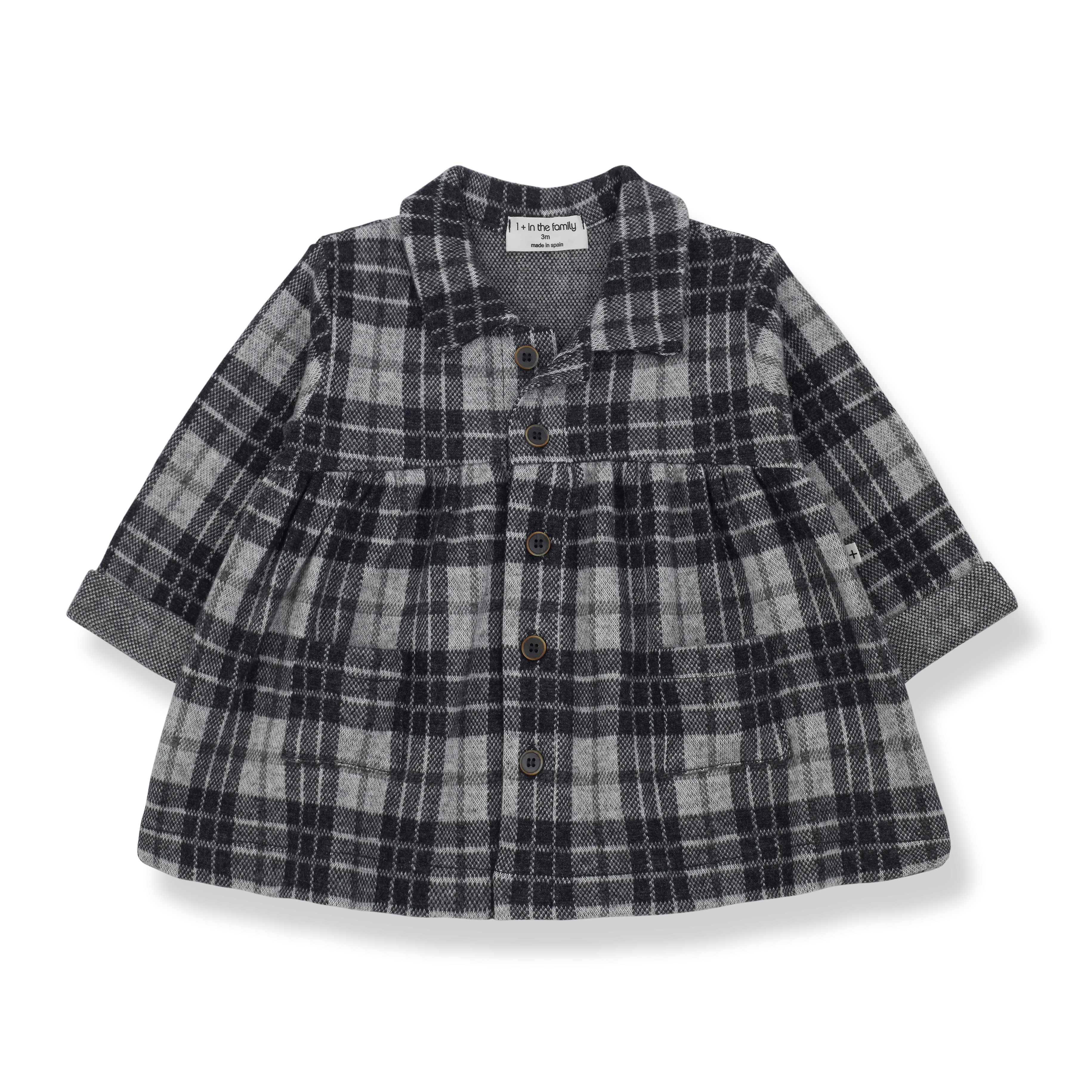 PAULA shirt dress - anthracite
