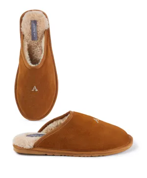 Personalised Mens Slip On Slippers