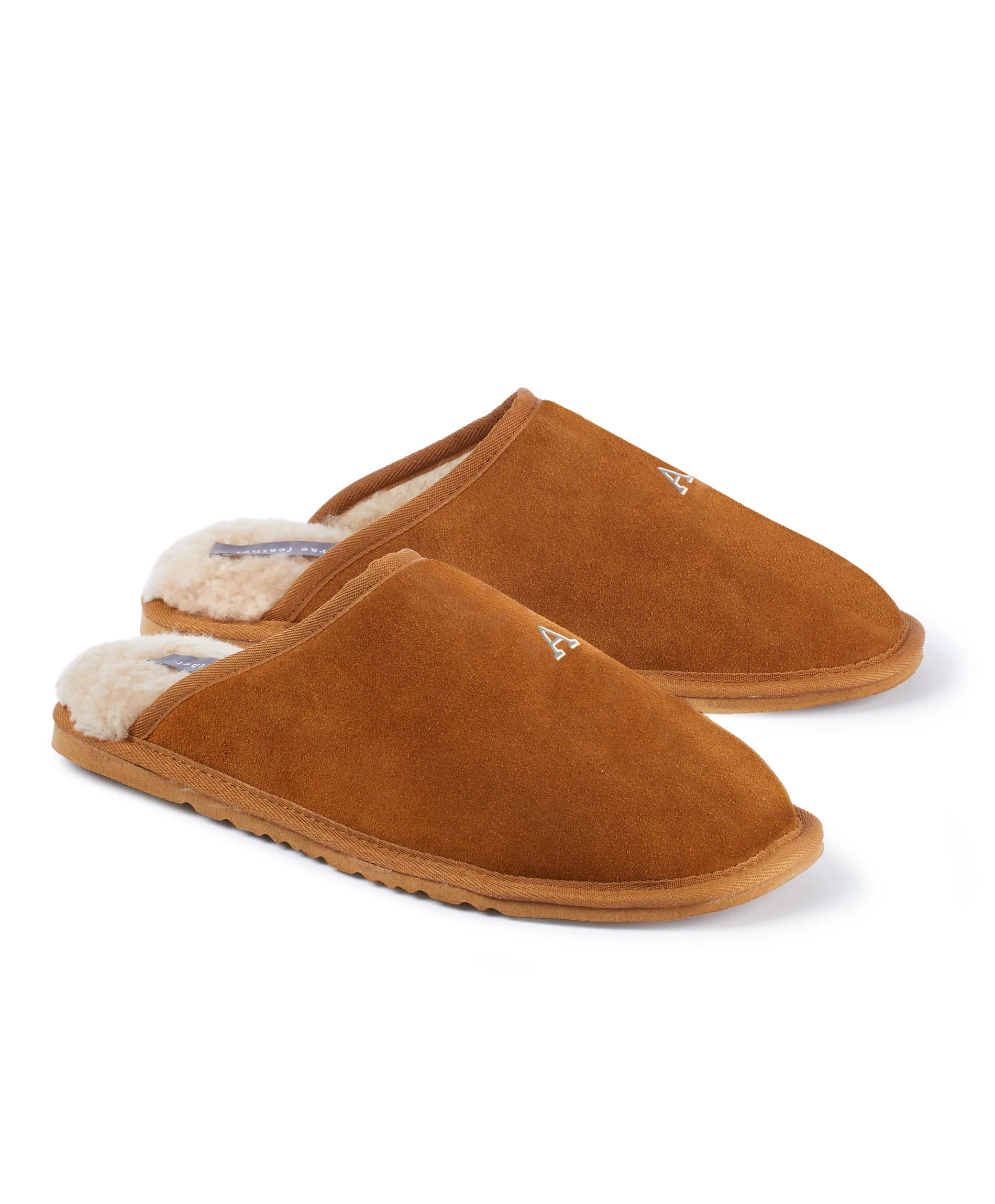 Personalised Mens Slip On Slippers